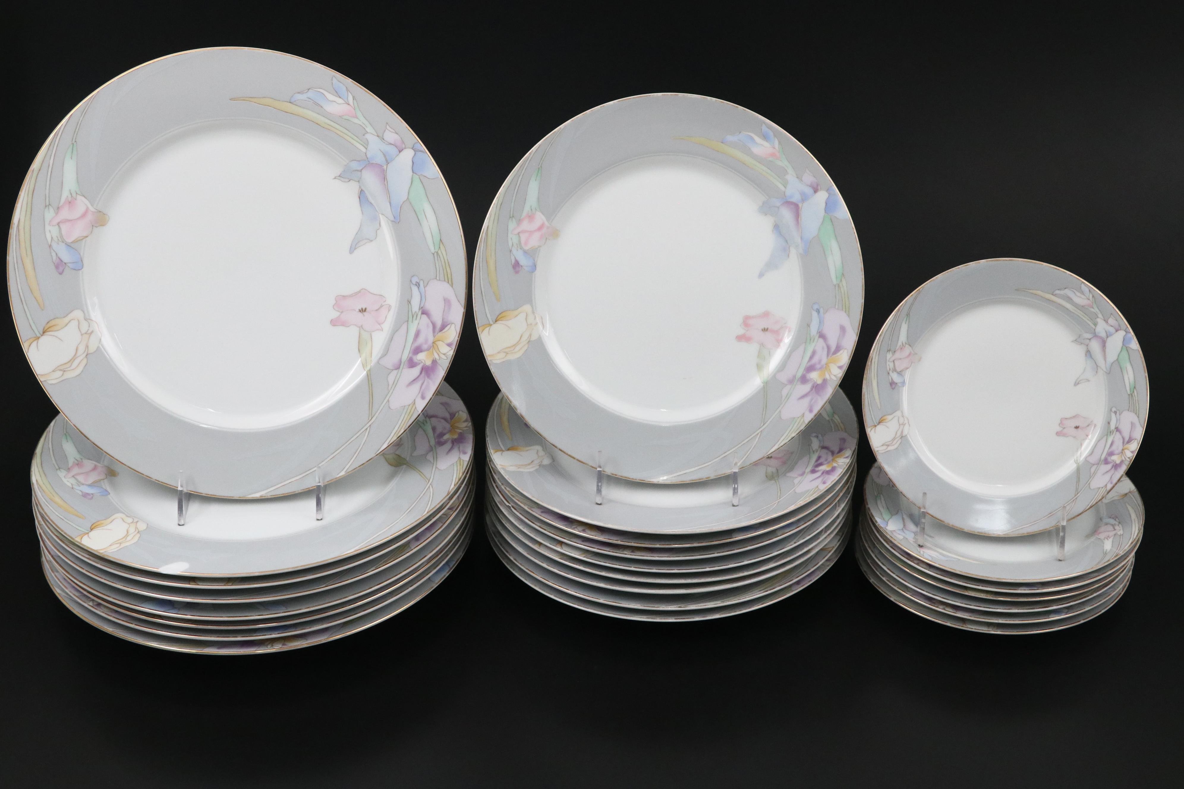 Mikasa "Charisma Gray" Porcelain Tableware, Late 20th Century