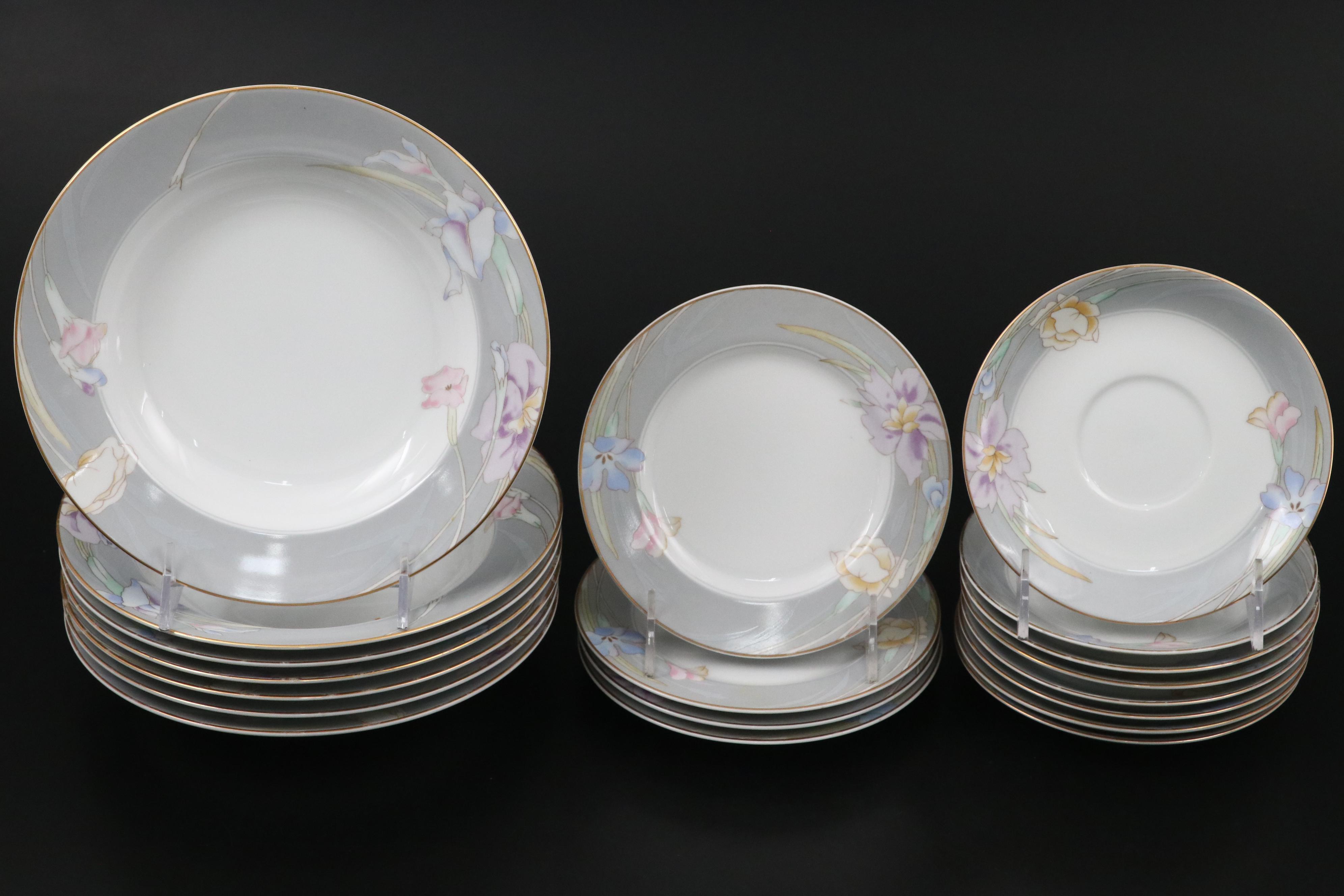 Mikasa "Charisma Gray" Porcelain Tableware, Late 20th Century