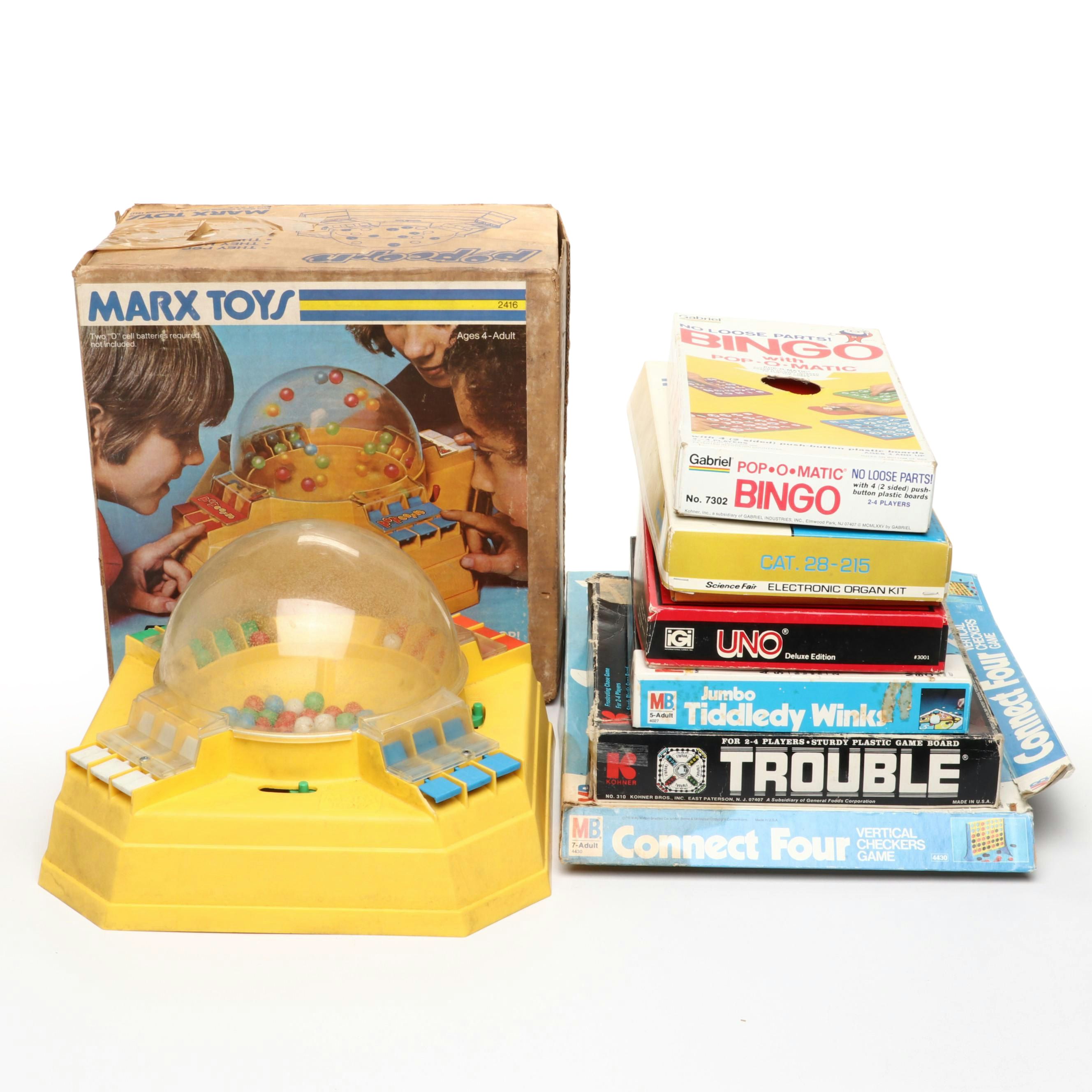 Marx Toys "Popcorn", Milton Bradley "Tiddledy Winks" and More Table Top Games