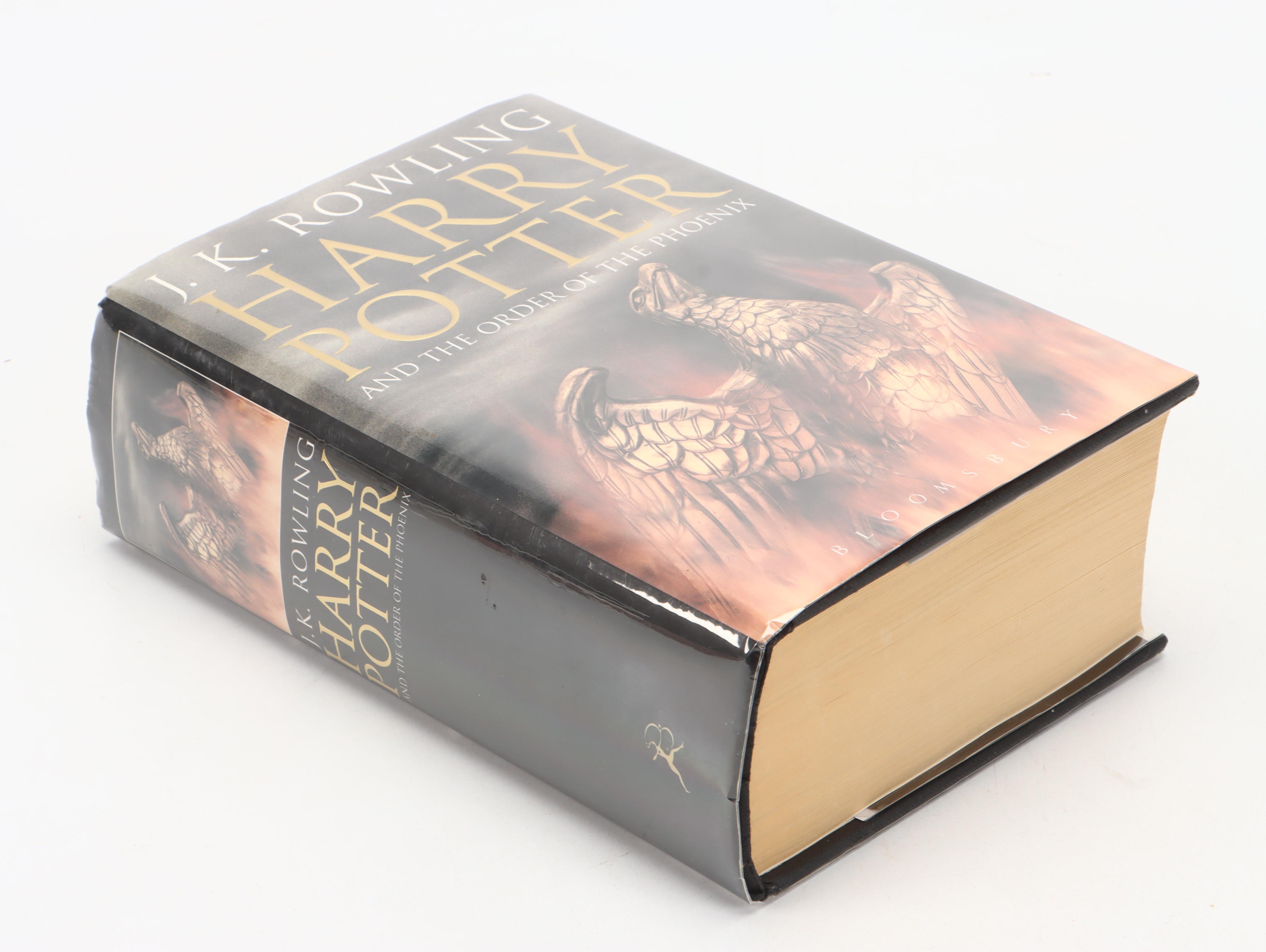 First UK Adult Edition "Harry Potter and the Order of the Phoenix" by Rowling
