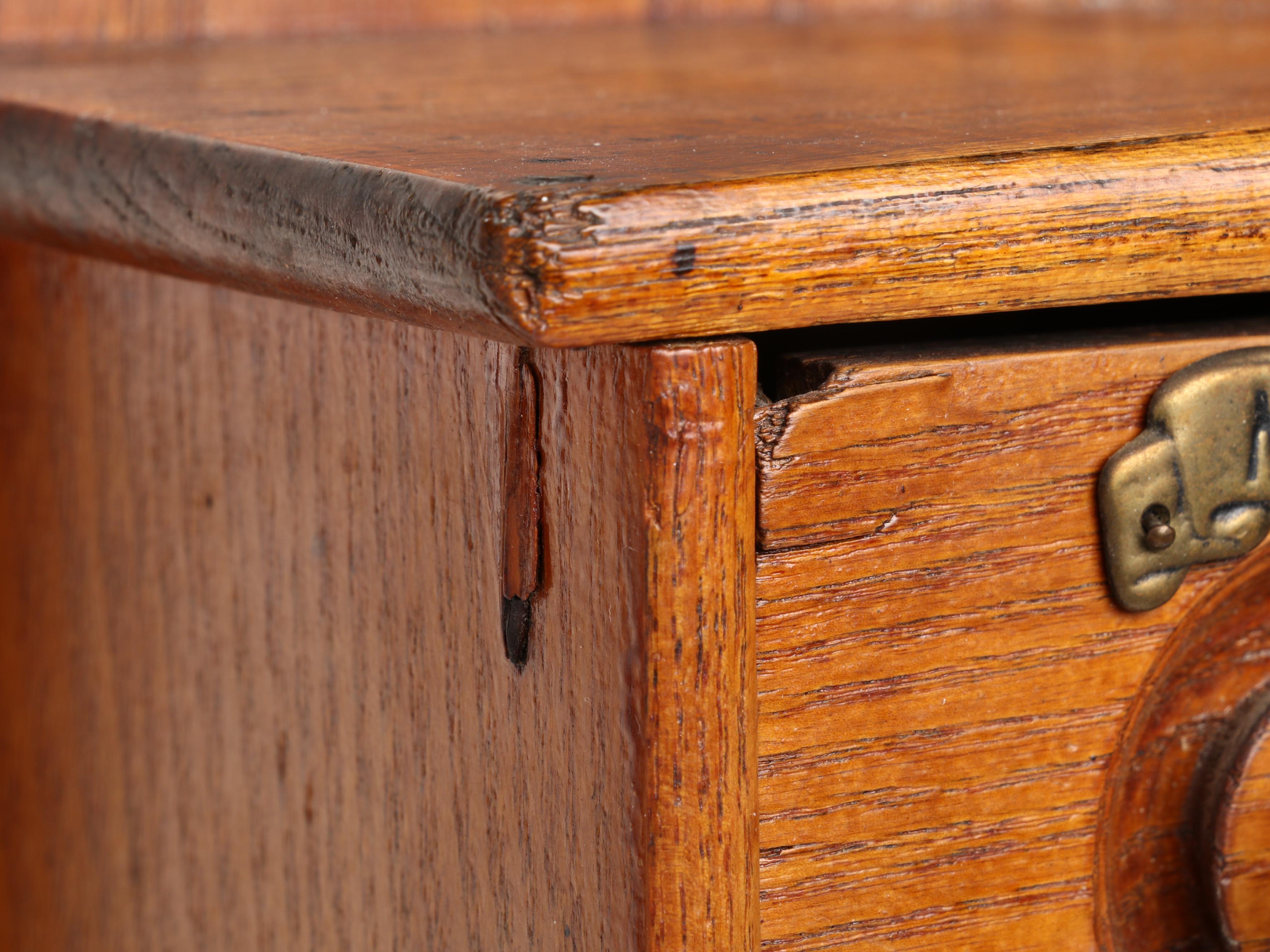 Wooden Hanging Spice Cabinet with Ceramic Knobs