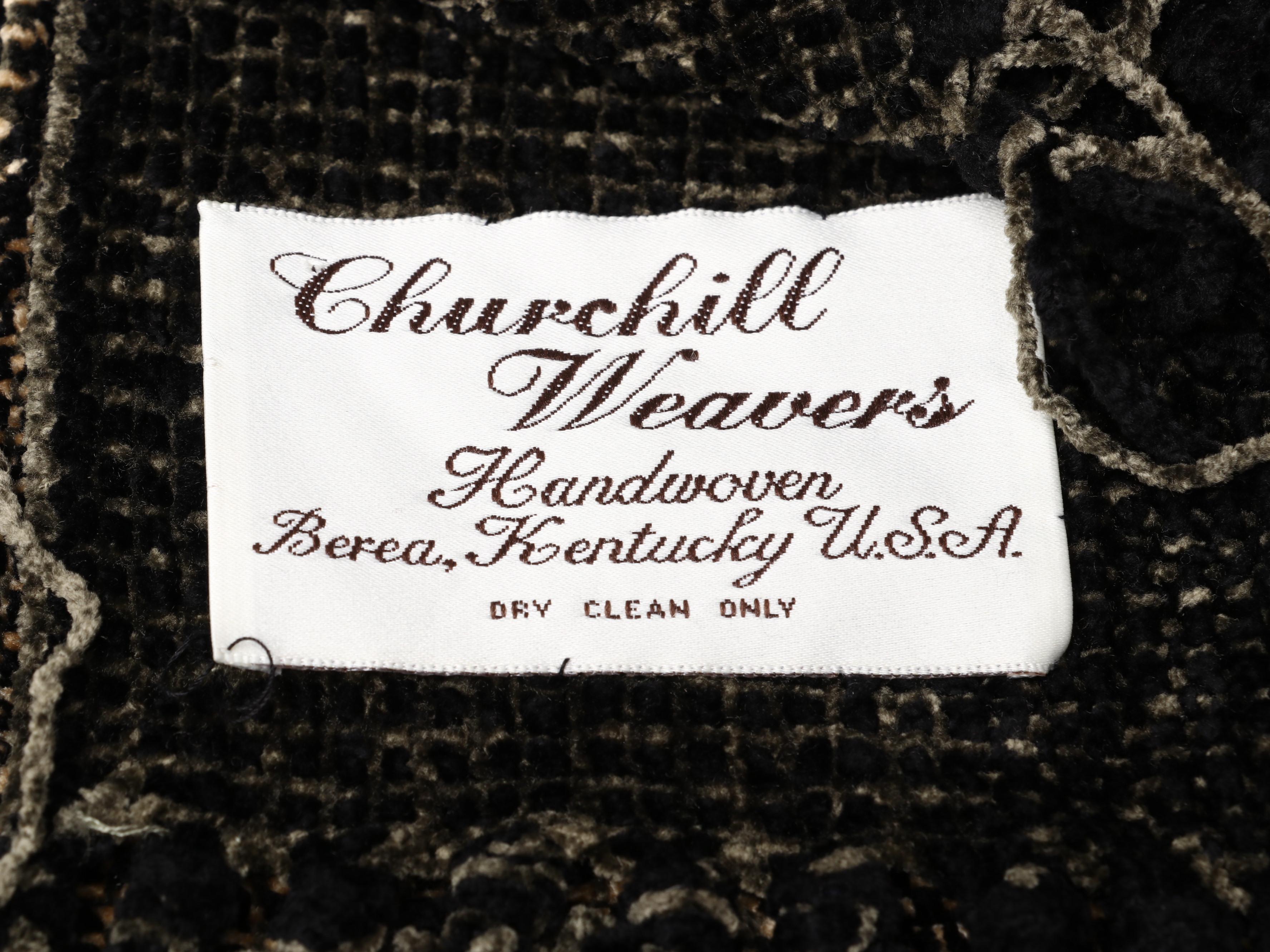 Handwoven Churchill Weavers Chenille Throw Blanket