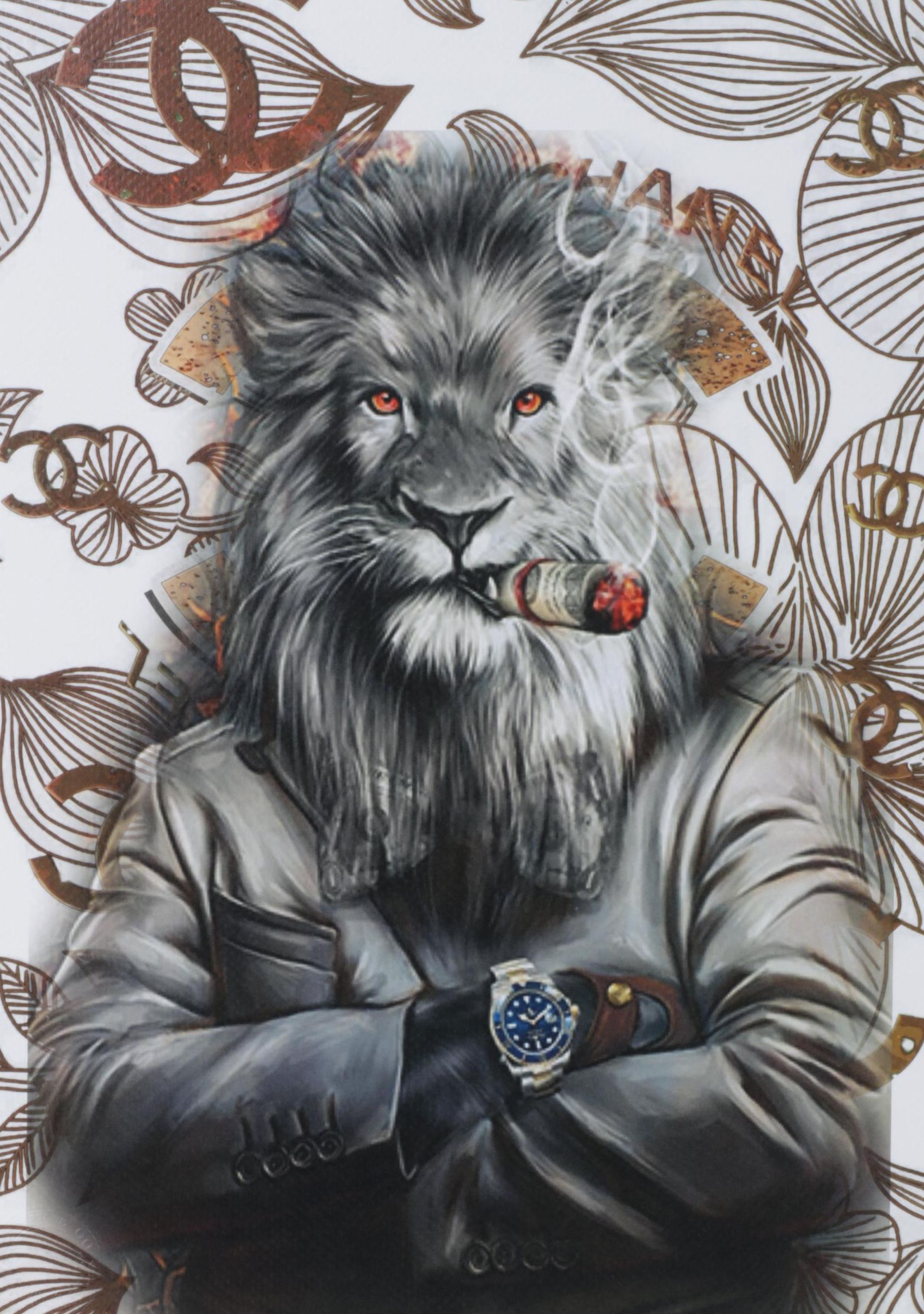 Death NYC Pop Art Graphic Print Homage to Chanel