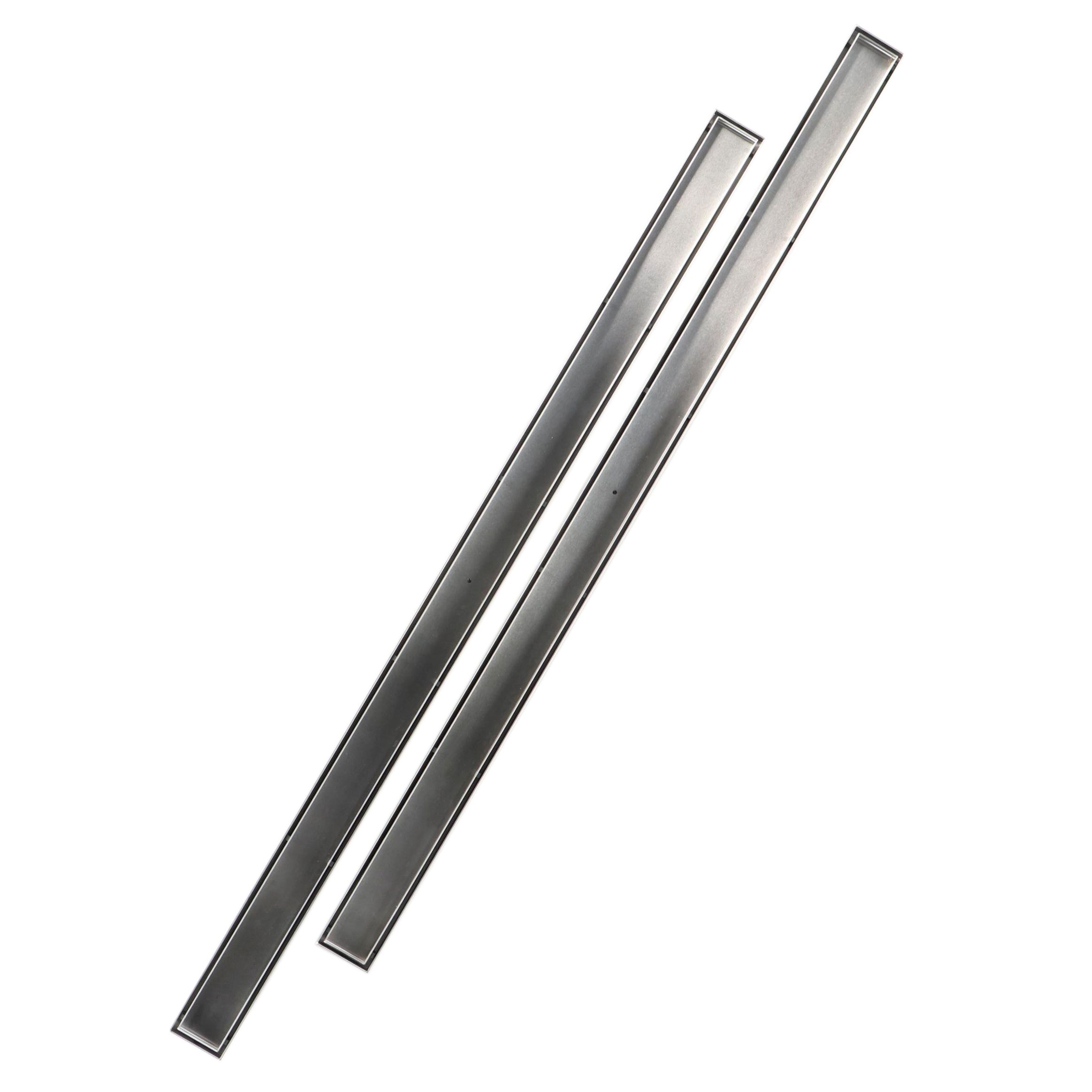 Pair of 60" Linear Stainless Tile-In Shower Drains