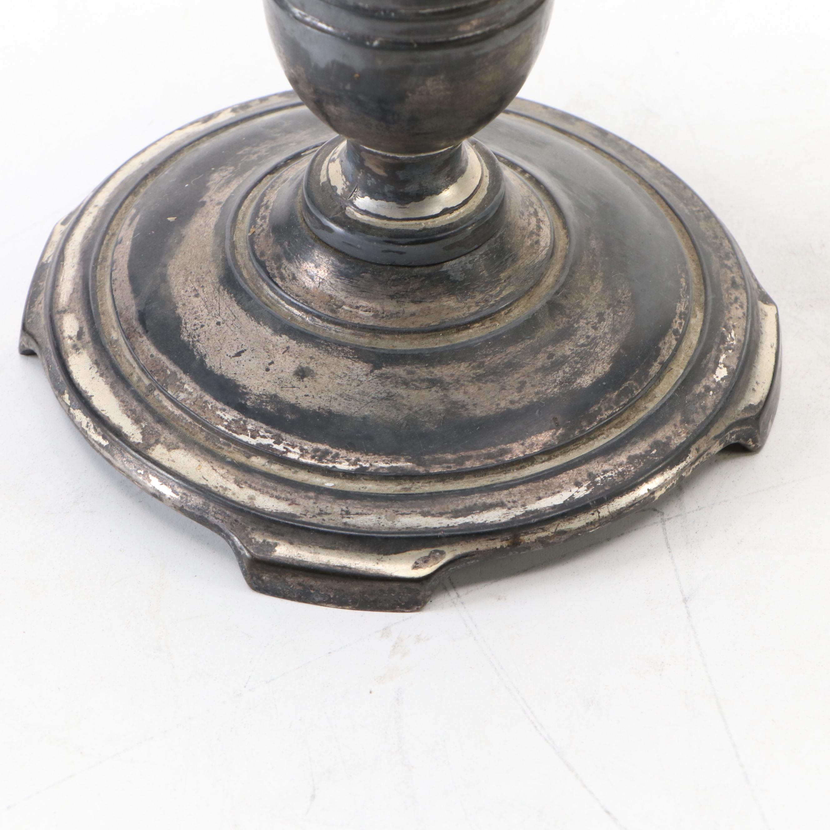 Moe-Bridges and Other Reverse-Decorated Glass Shade Table Lamp