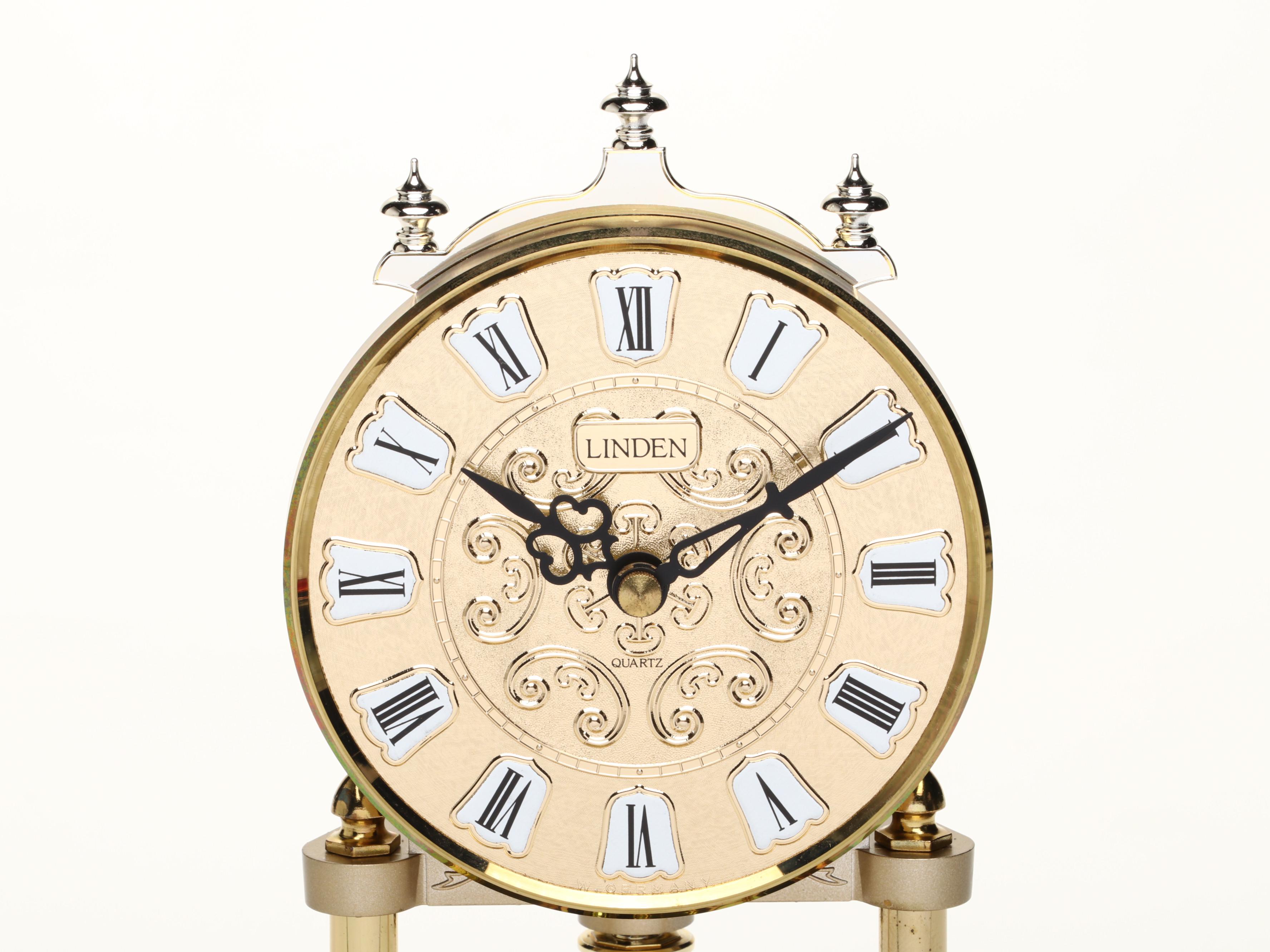 Linden Resin Anniversary Clock, Mid to Late 20th C.