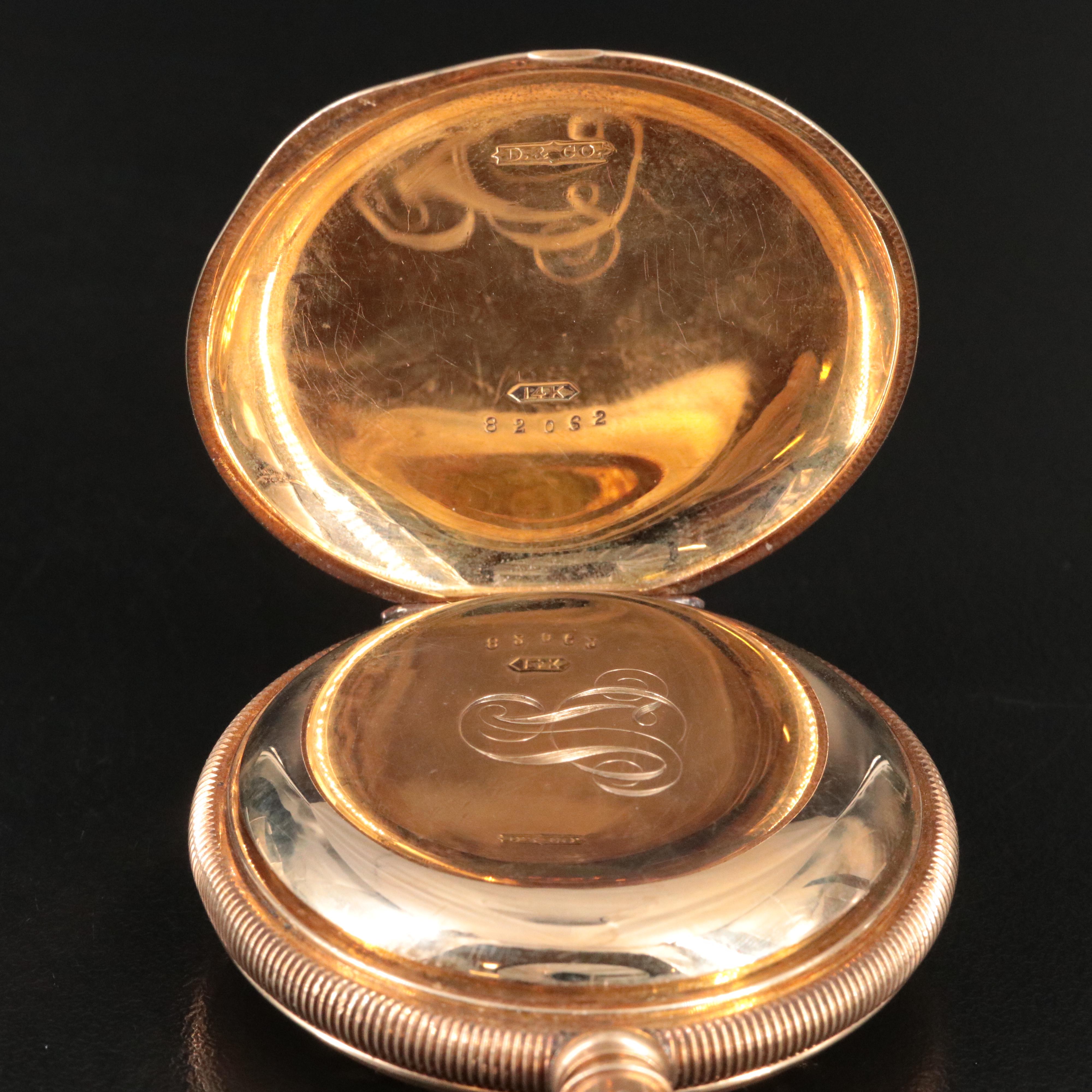 14K Elgin National Watch Co. Hunting Case Pocket Watch