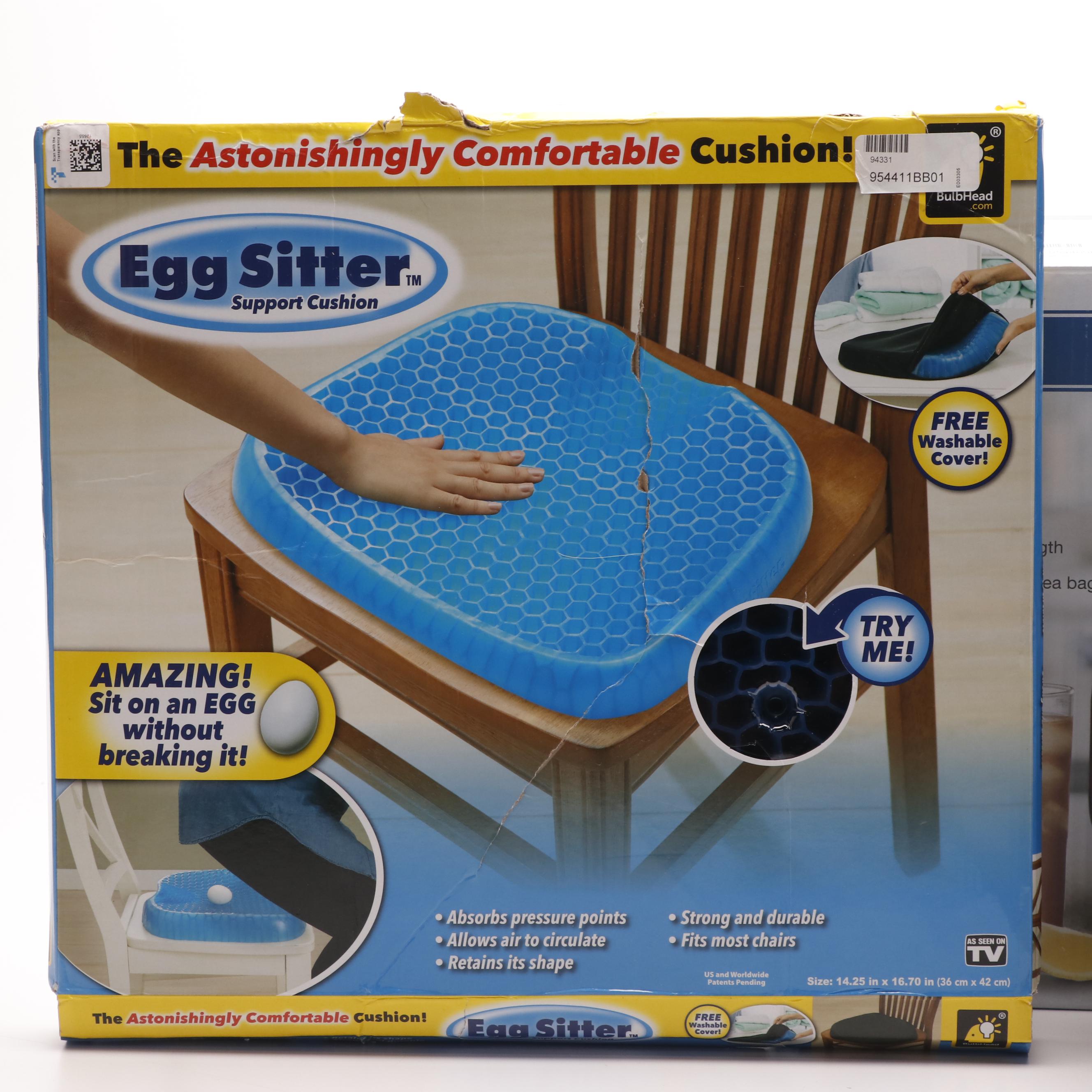 Capresso Iced Tea Maker with Pair of Egg Sitter Seat Cushions and Pocket Hose