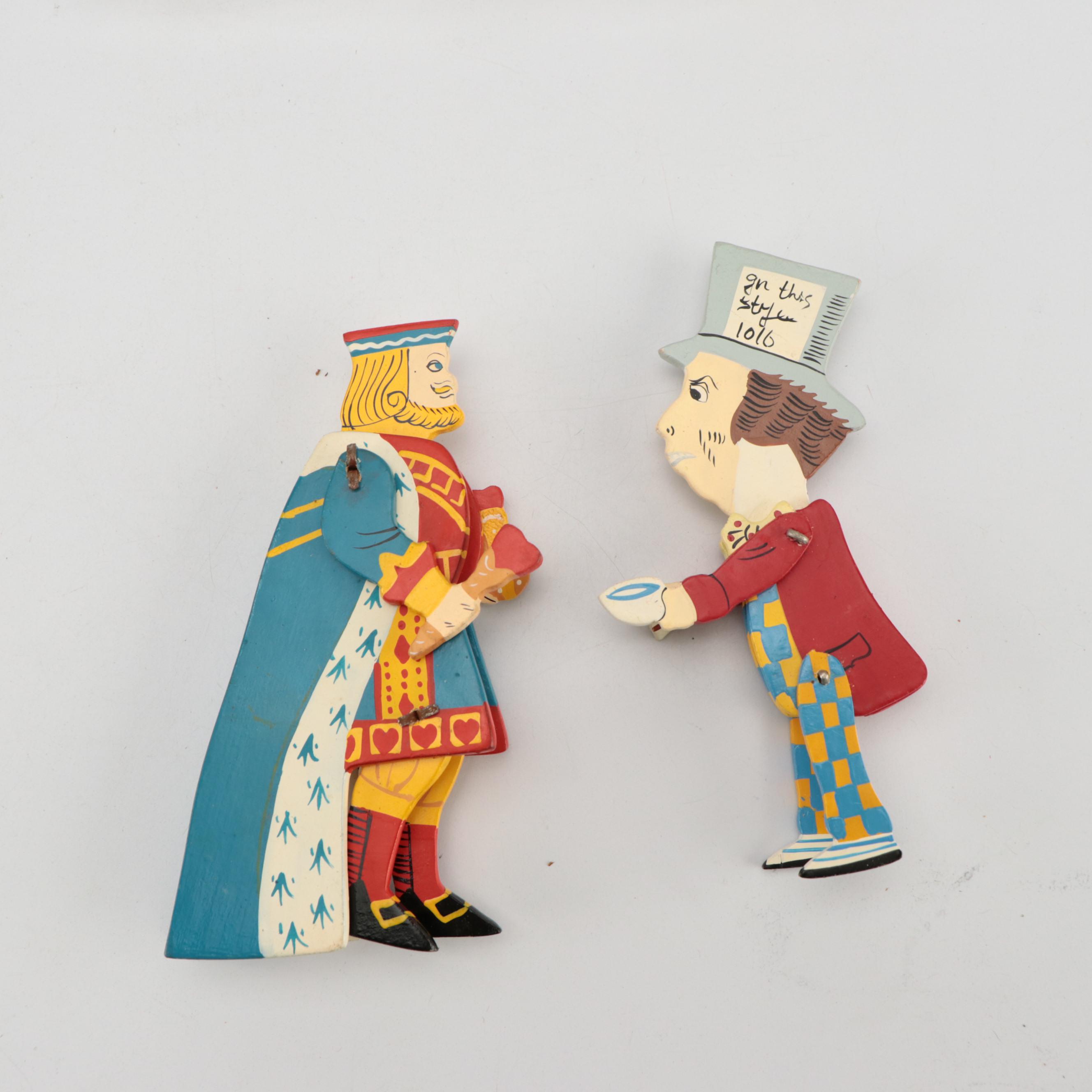 "Alice in Wonderland" Wooden Jumping Jack Toy with Other Jointed Characters