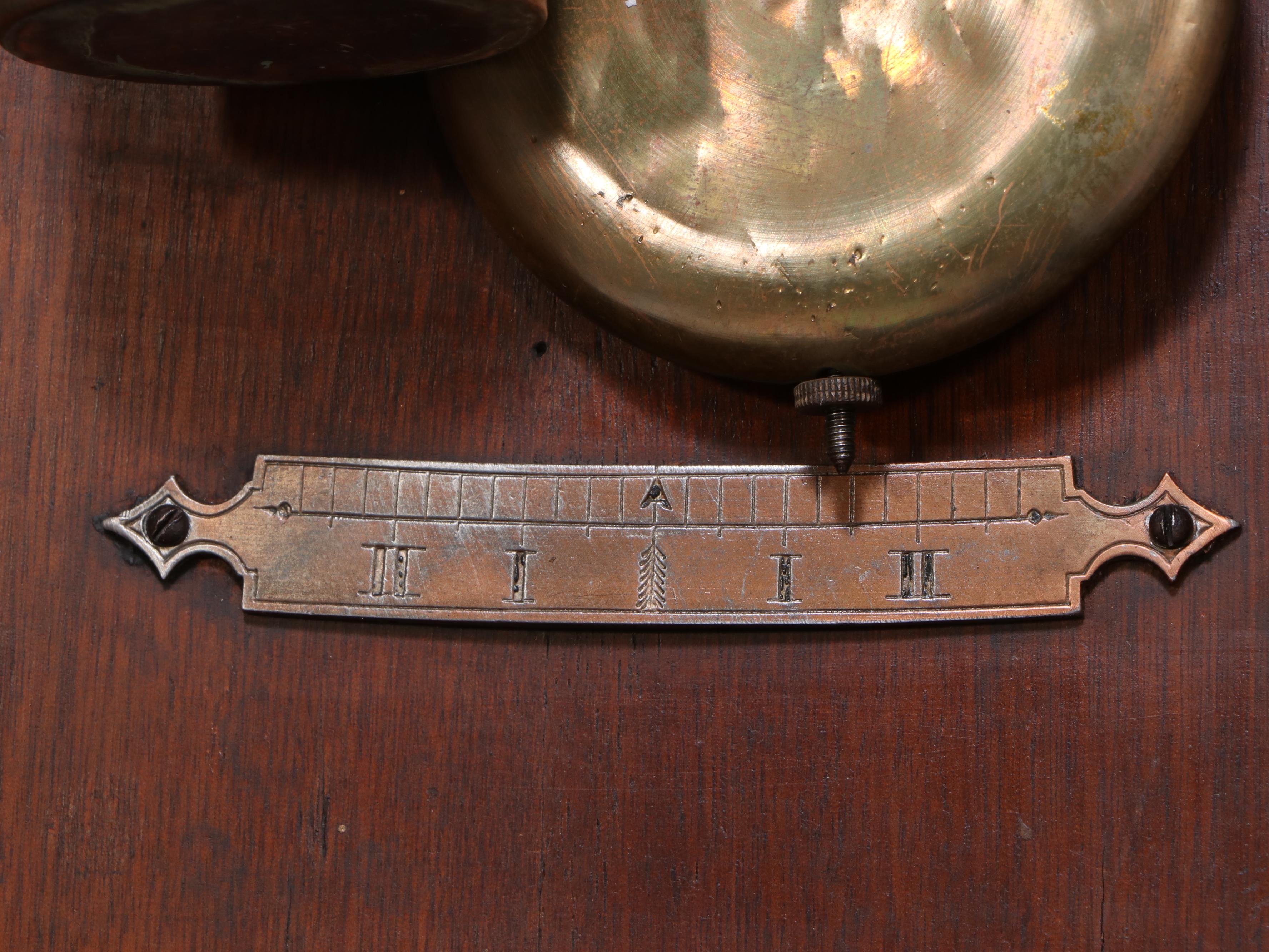 Seth Thomas "Flora" Walnut Double Weight Driven Wall Clock, Antique