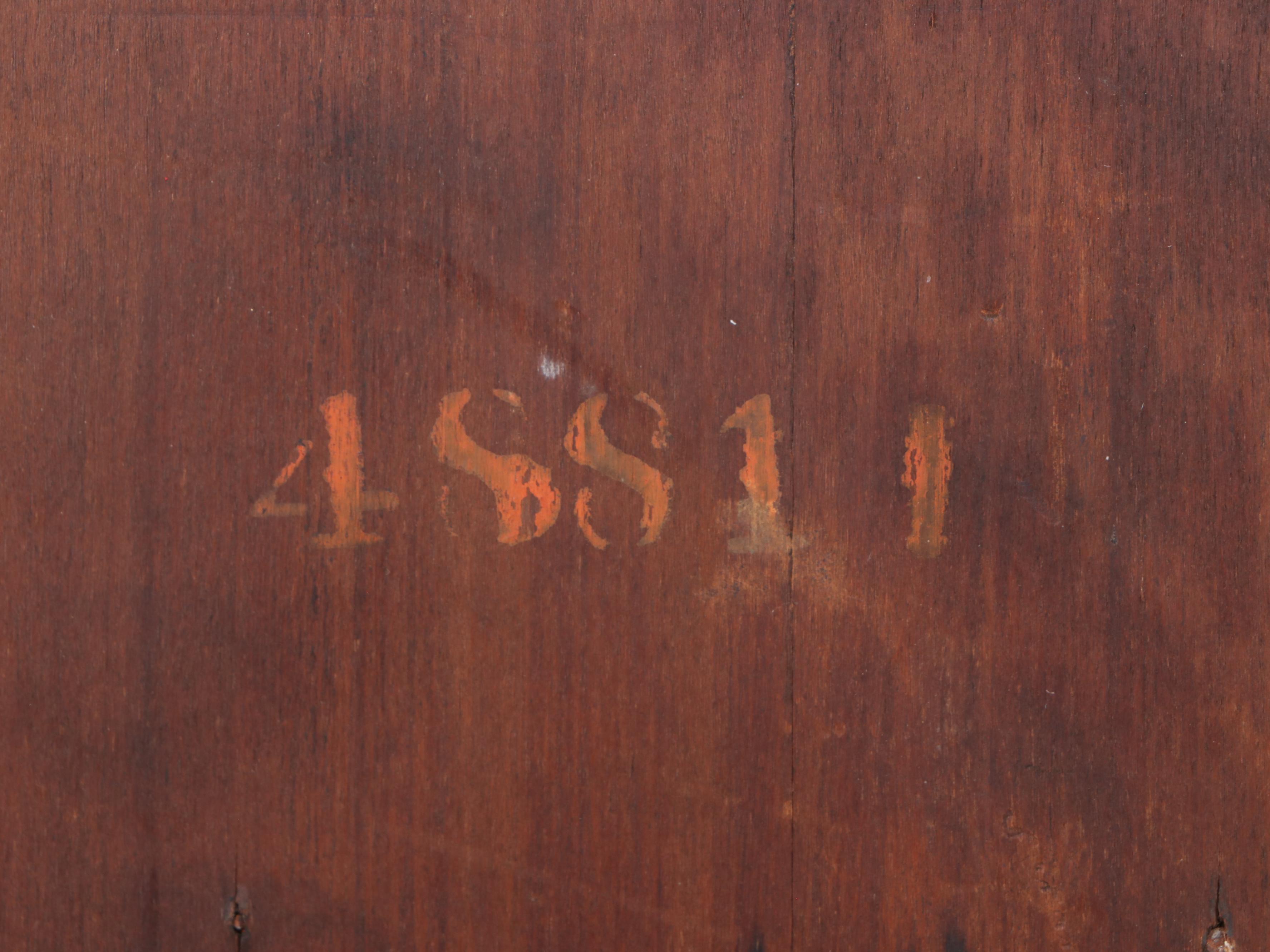 Seth Thomas "Flora" Walnut Double Weight Driven Wall Clock, Antique