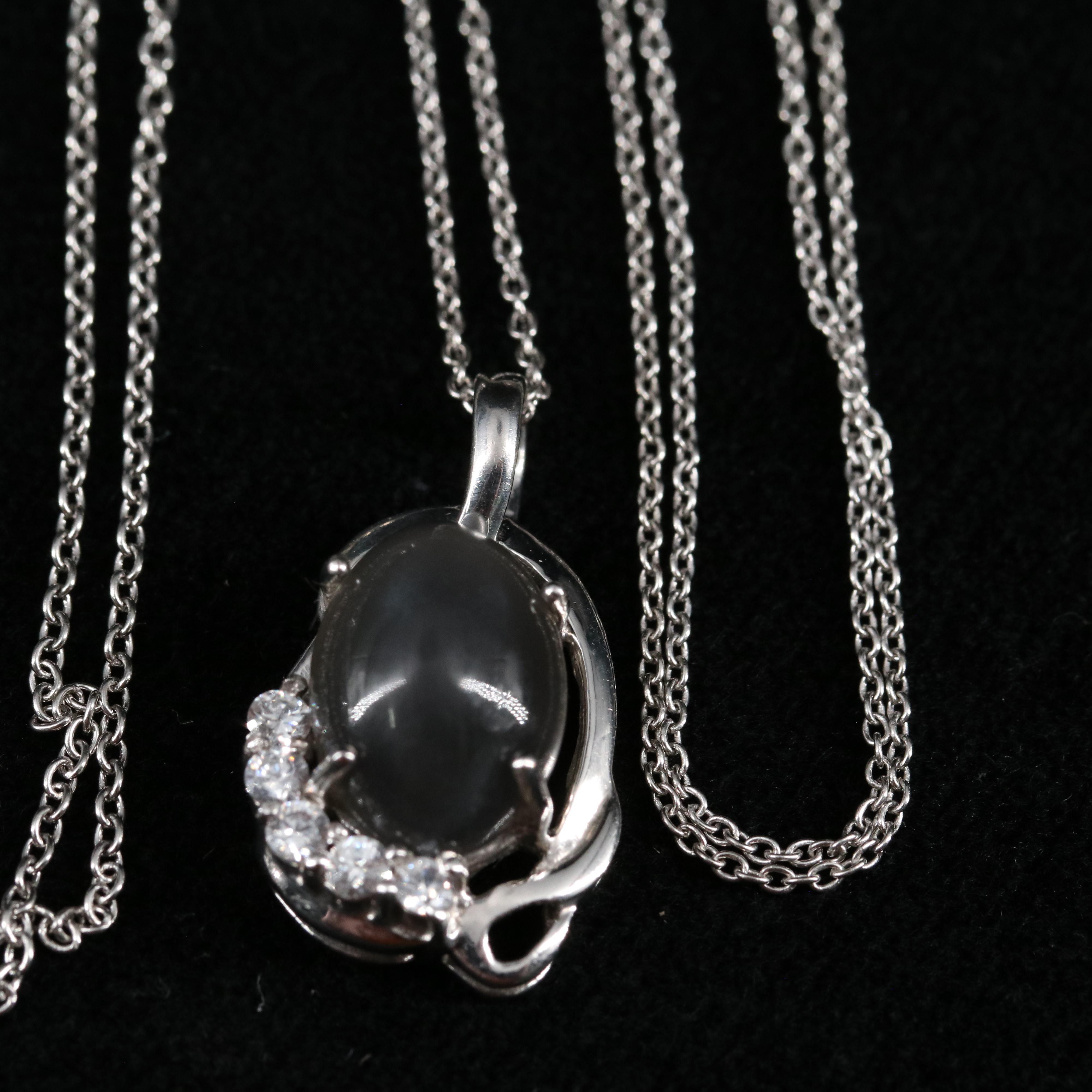 14 Assorted Sterling Silver Rings, Necklaces, and Earrings