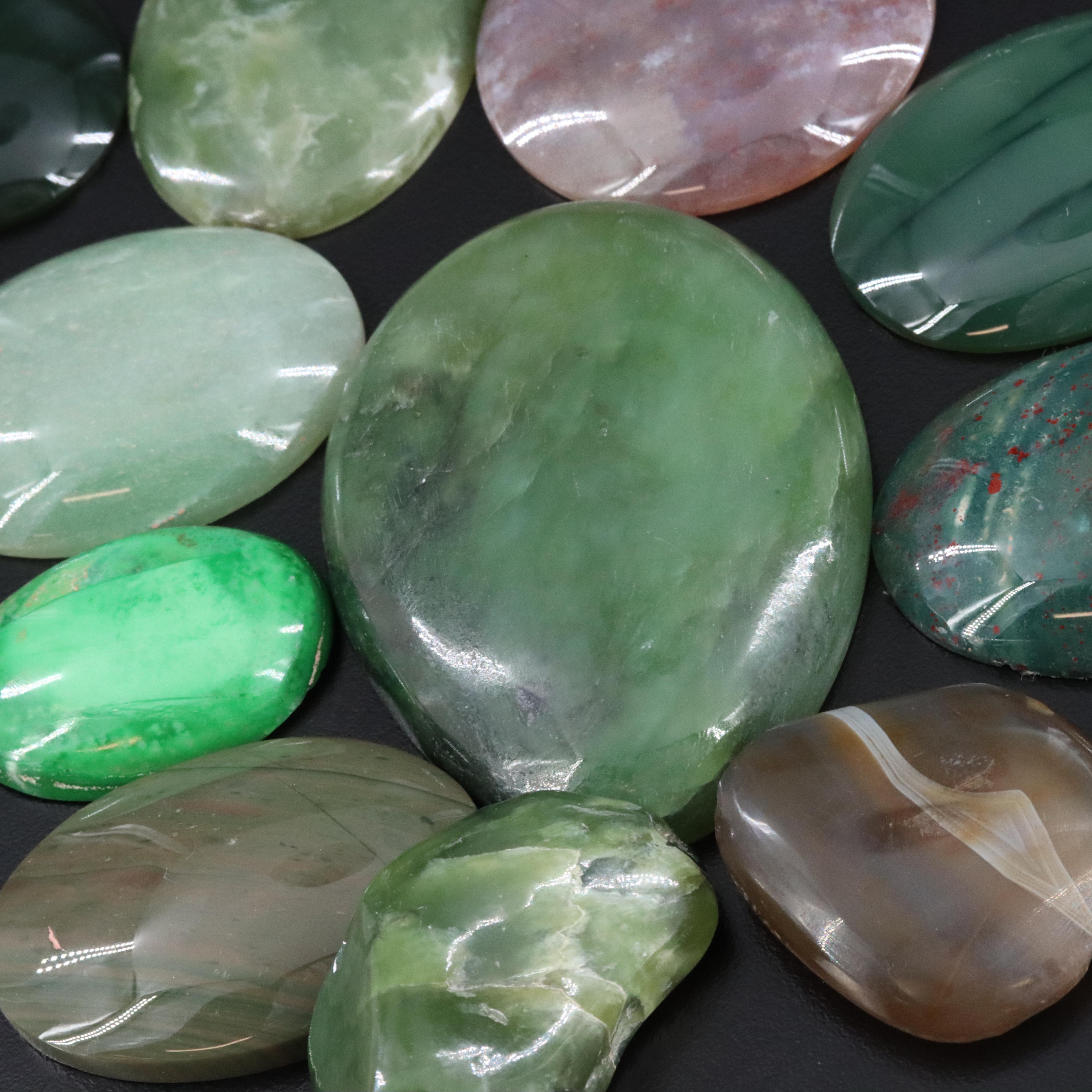 Loose Agate, Serpentine and Nephrite Collection