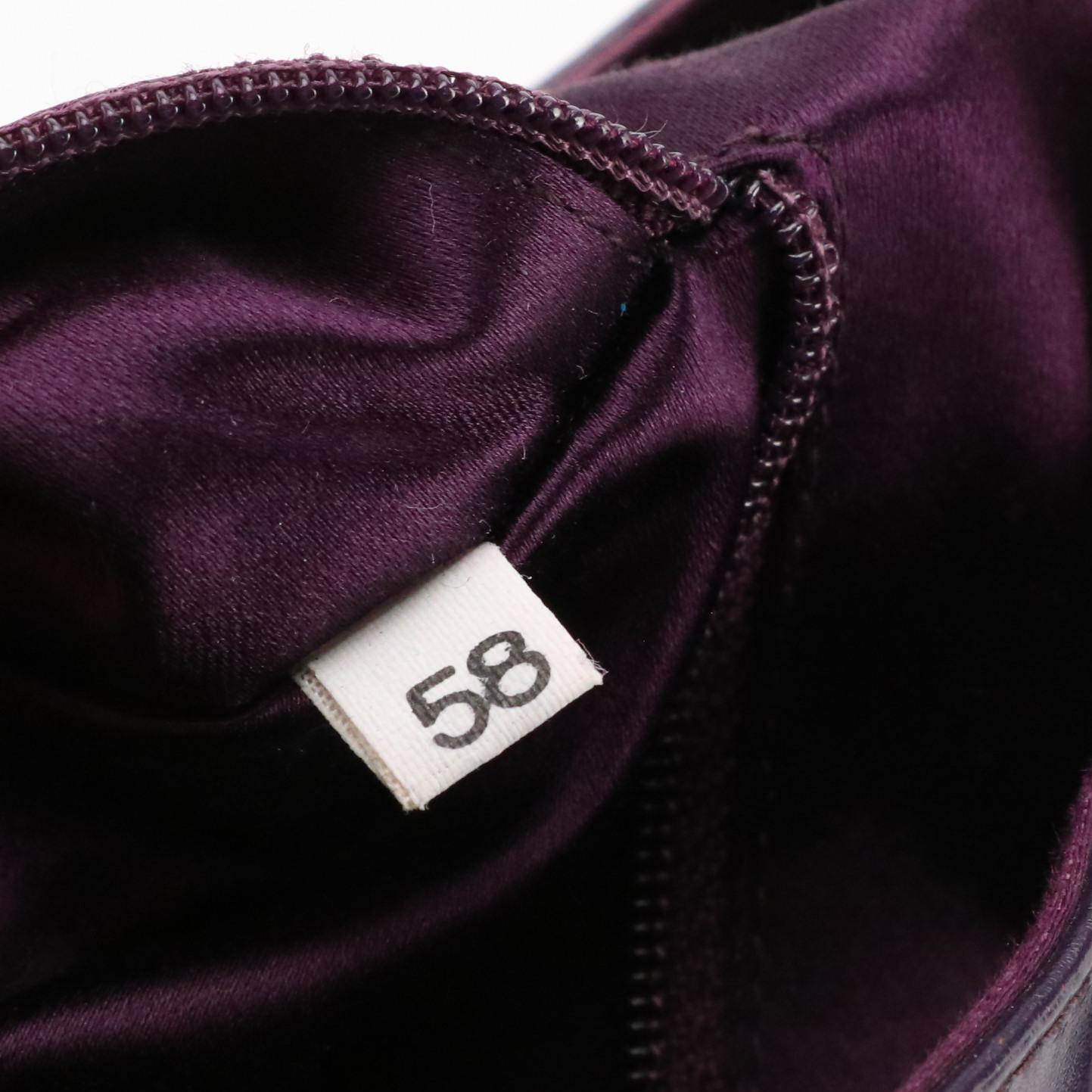 Prada Hobo Shoulder Bag in Dark Purple Leather