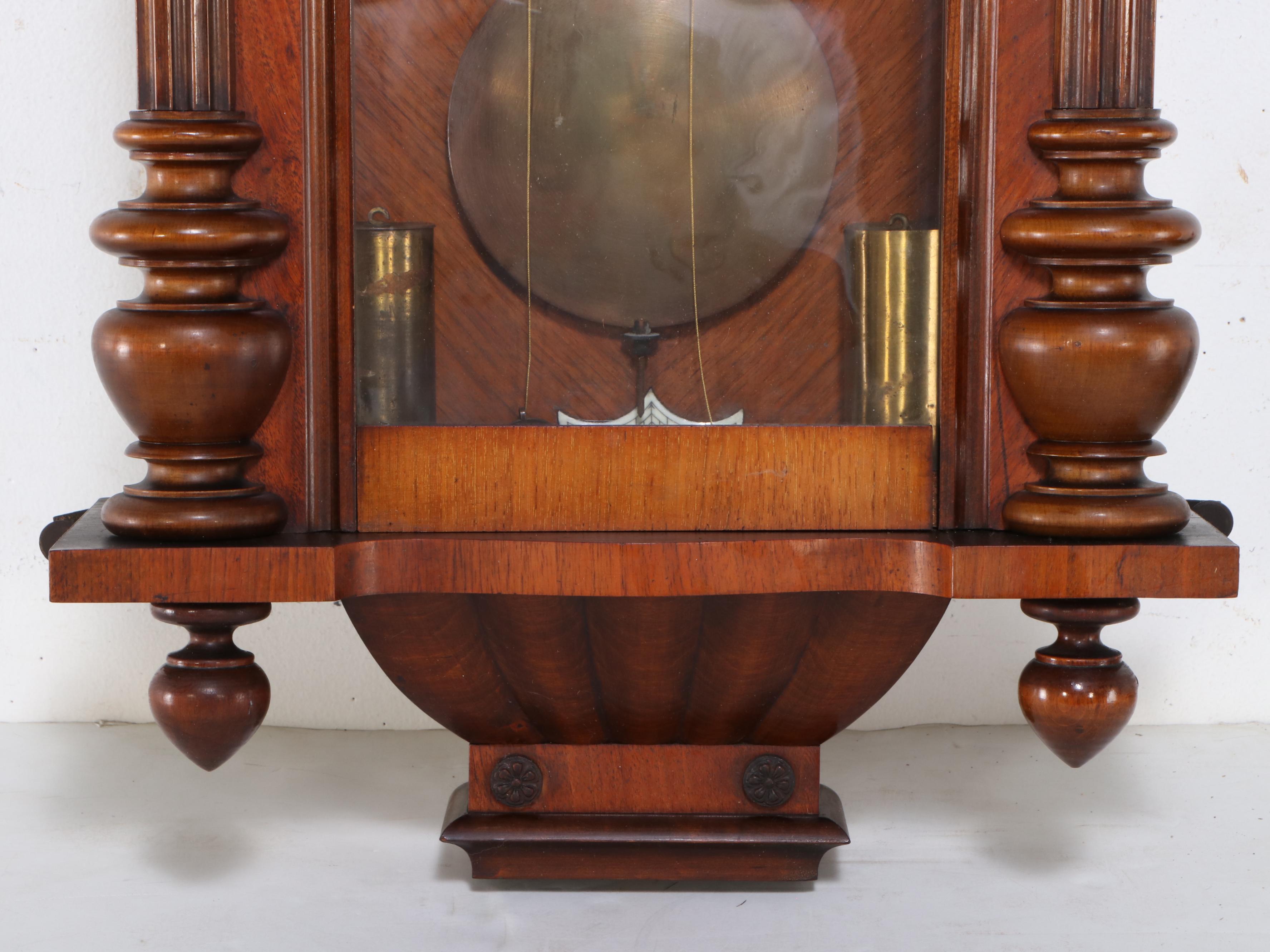 Gustav Becker Vienna Regulator Wall Clock, 19th Century