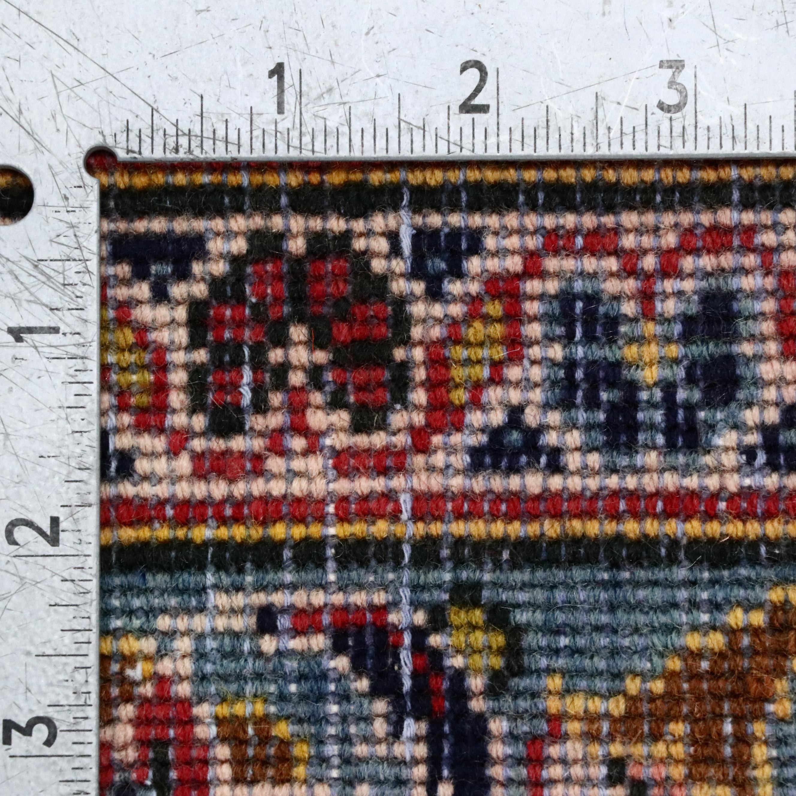 8'10 x 12'6 Hand-Knotted Persian Kashan Room-Sized Rug