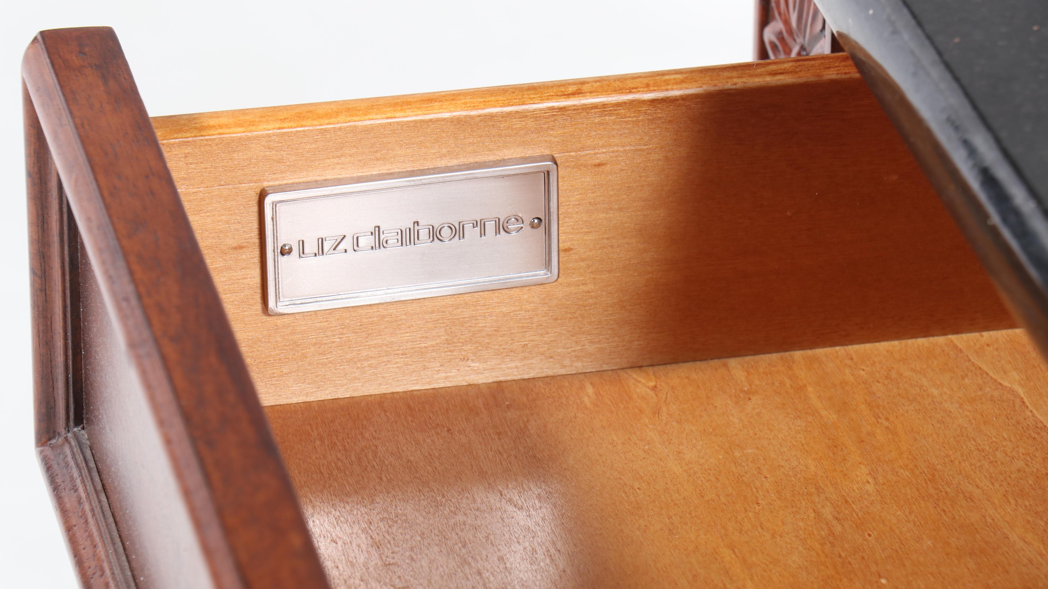 Lexington "Liz Claiborne" Louis XVI Style Mahogany, Iron, & Granite Sofa Table