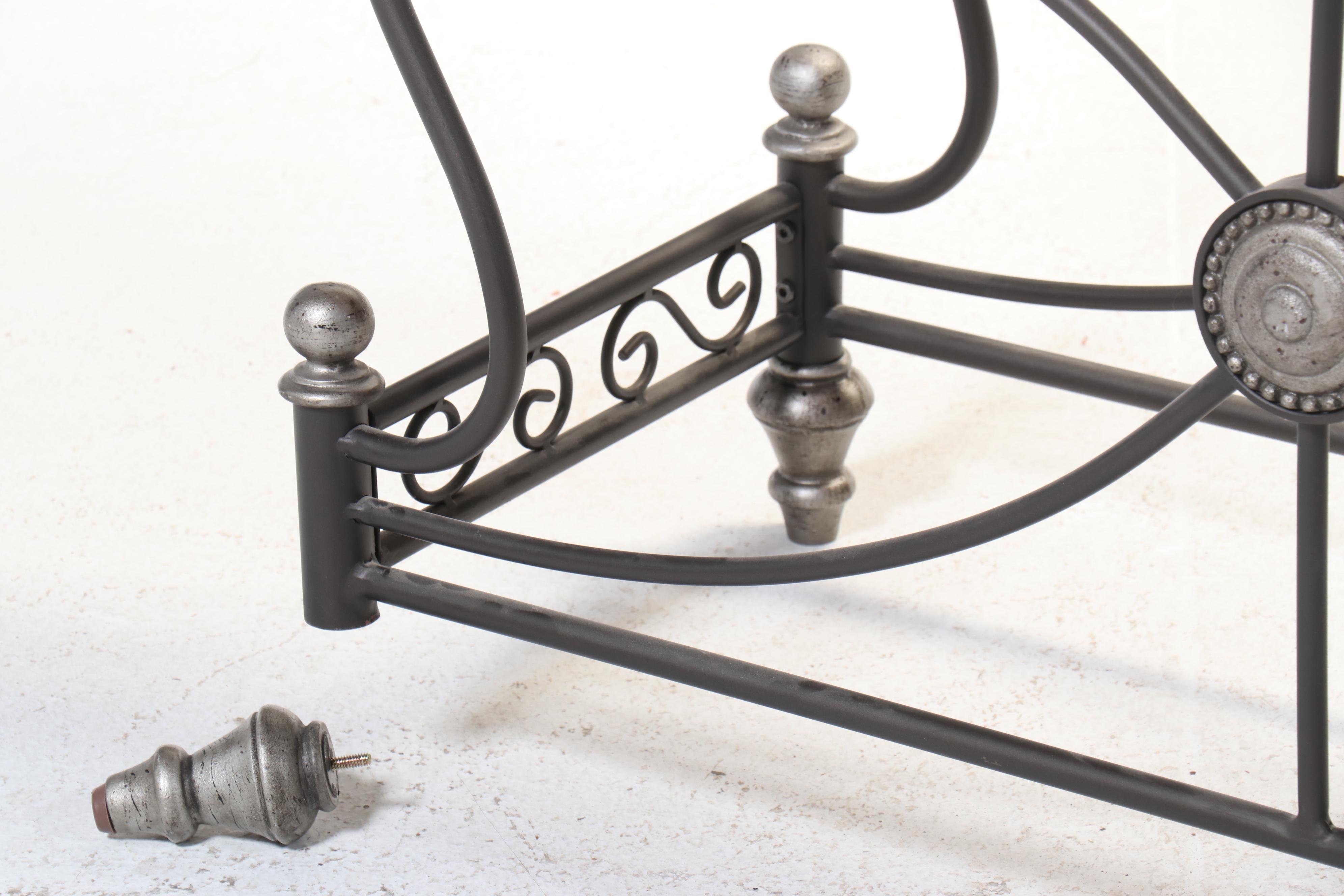 Lexington "Liz Claiborne" Louis XVI Style Mahogany, Iron, & Granite Sofa Table