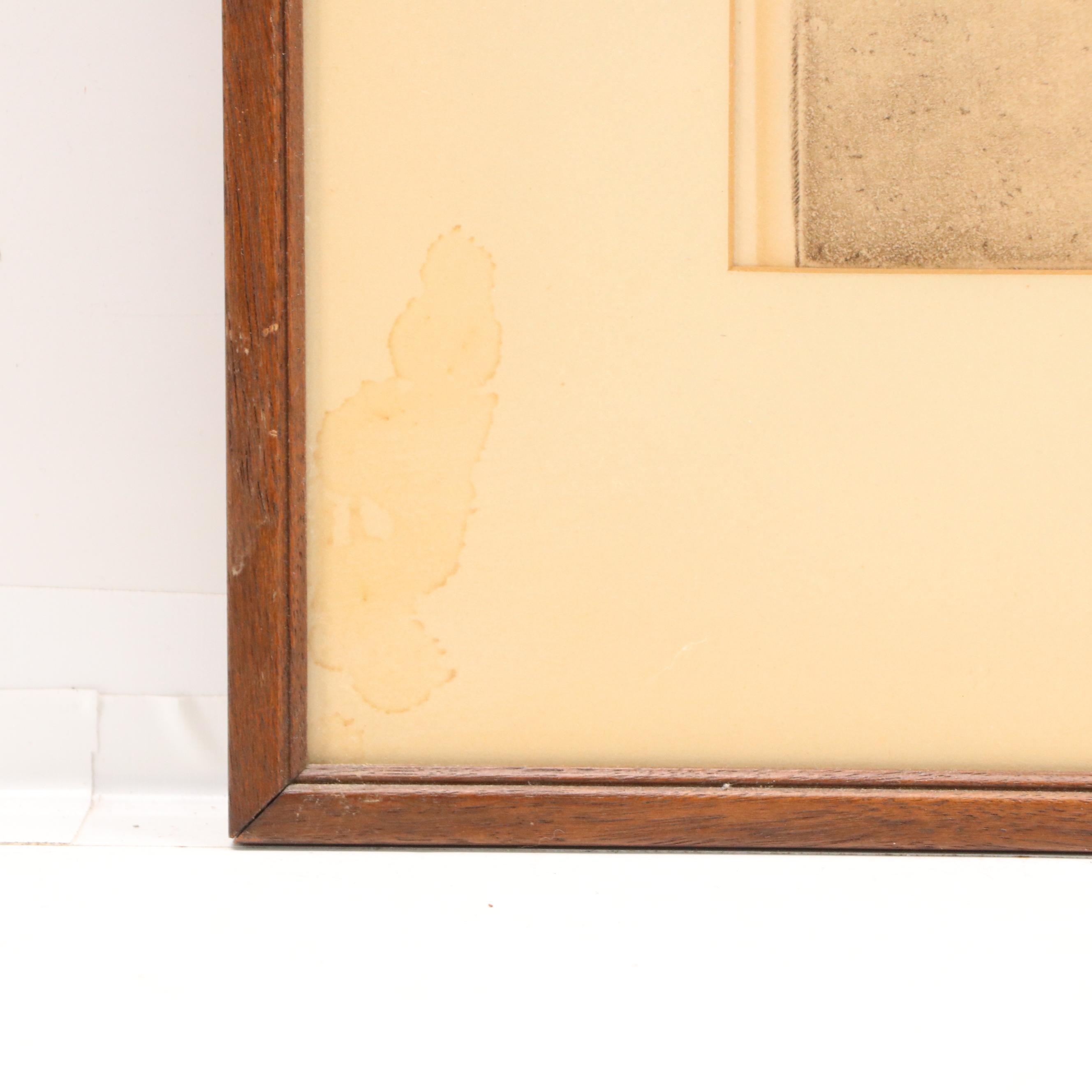 Edward Timothy Hurley Etching "Holy Cross Immaculata Church, Mt. Adams," 1923