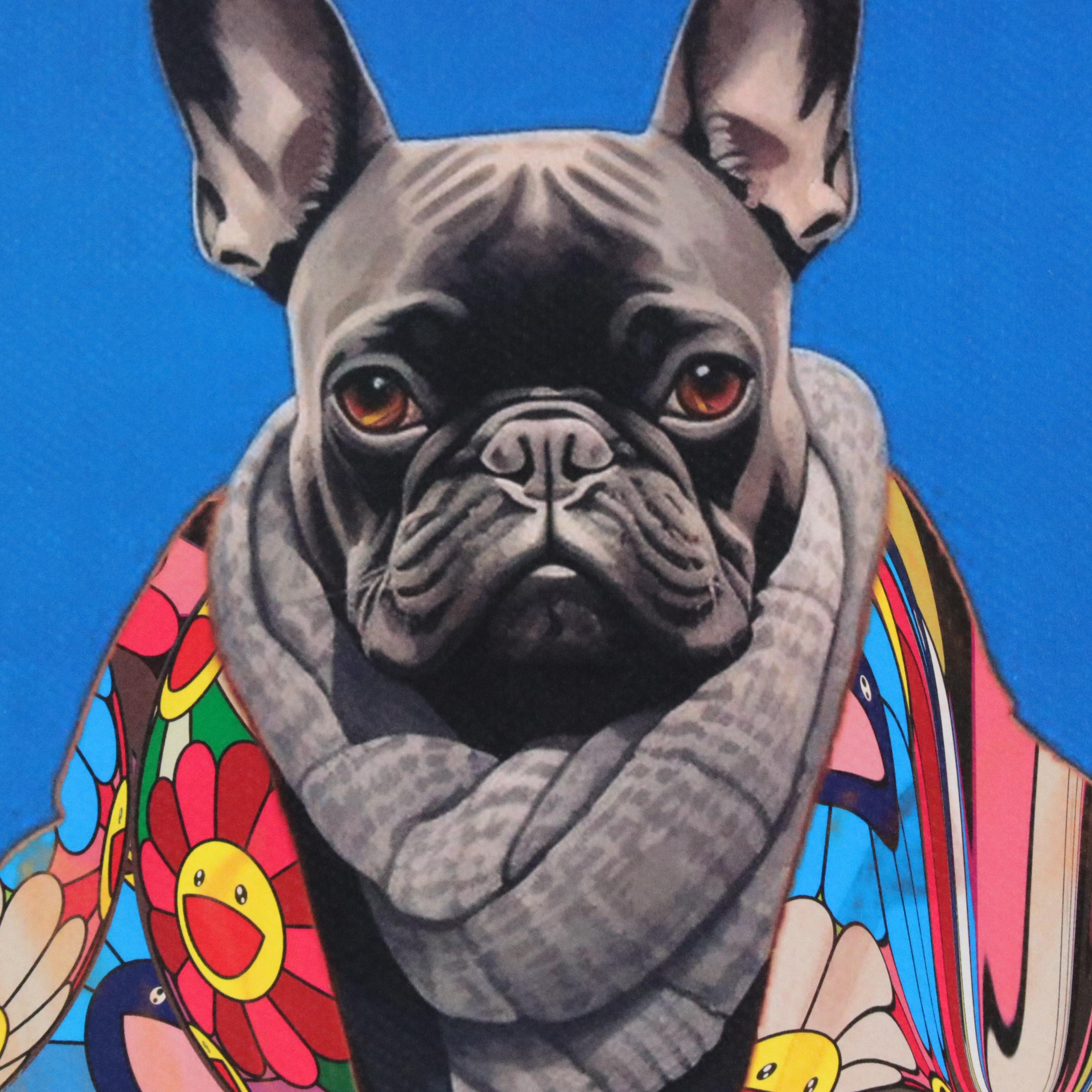 Death NYC Pop Art Digital Graphic Print Featuring Murakami x French Bulldog