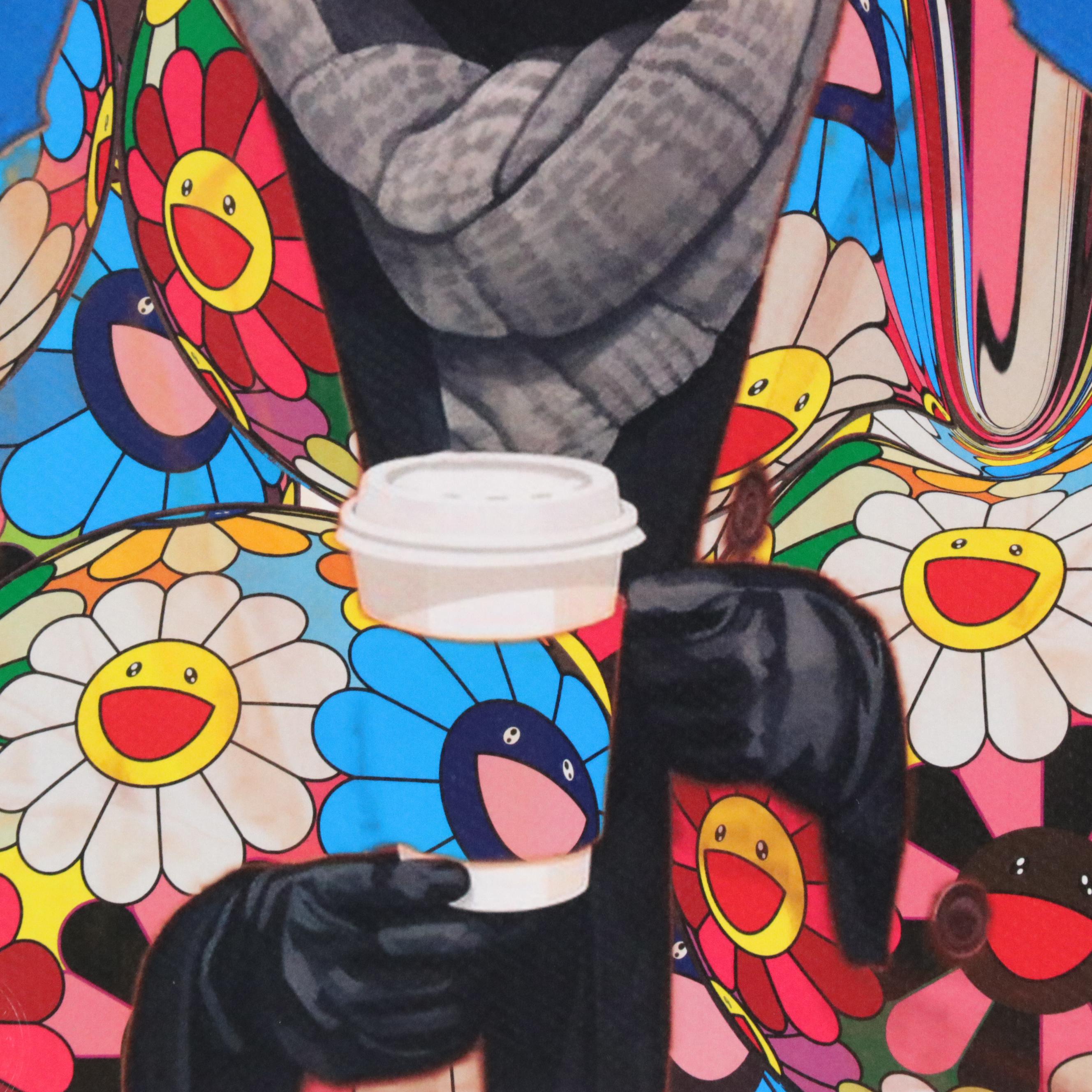 Death NYC Pop Art Digital Graphic Print Featuring Murakami x French Bulldog