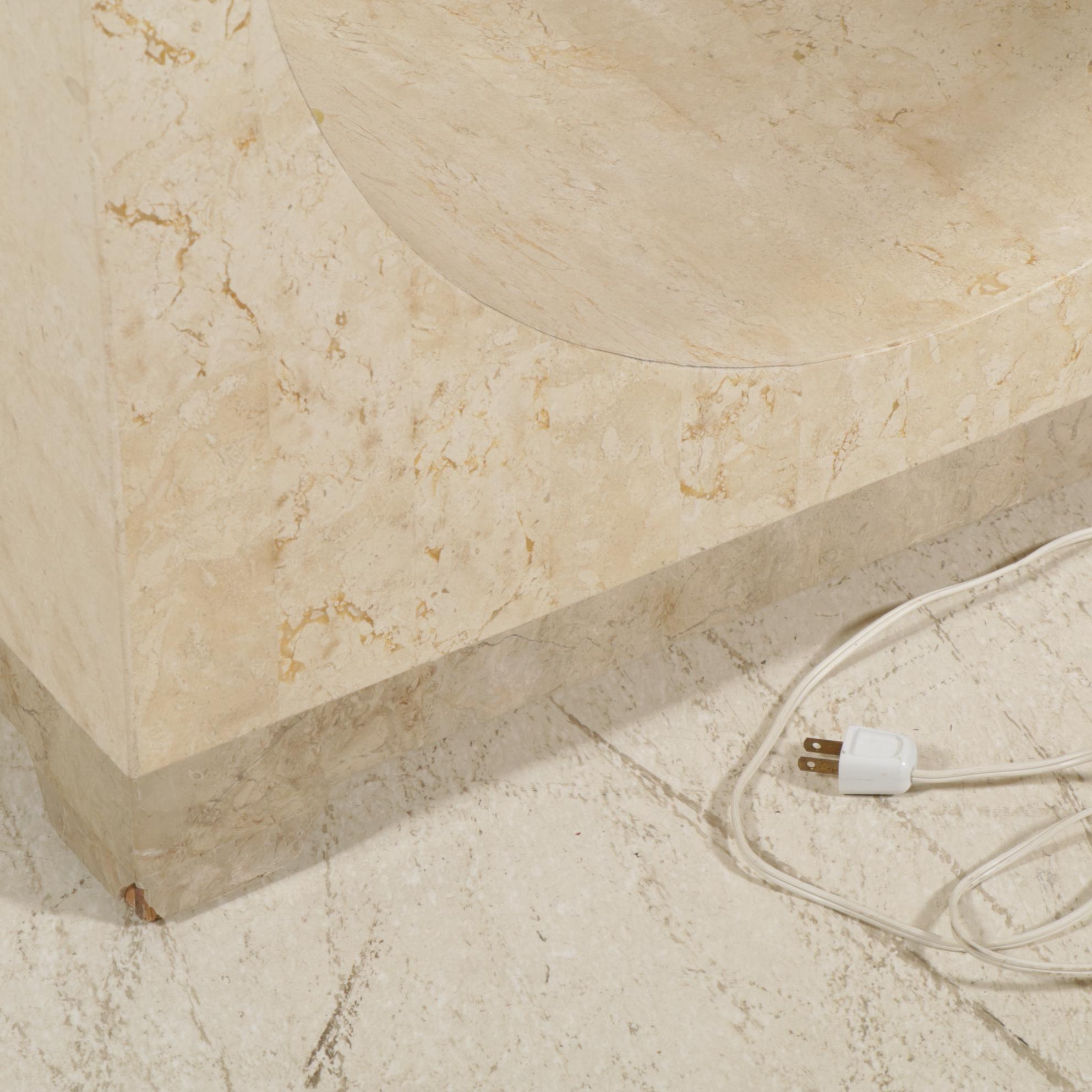 Marquis Collection of Beverly Hills Tessellated Stone Display Shelves, Four