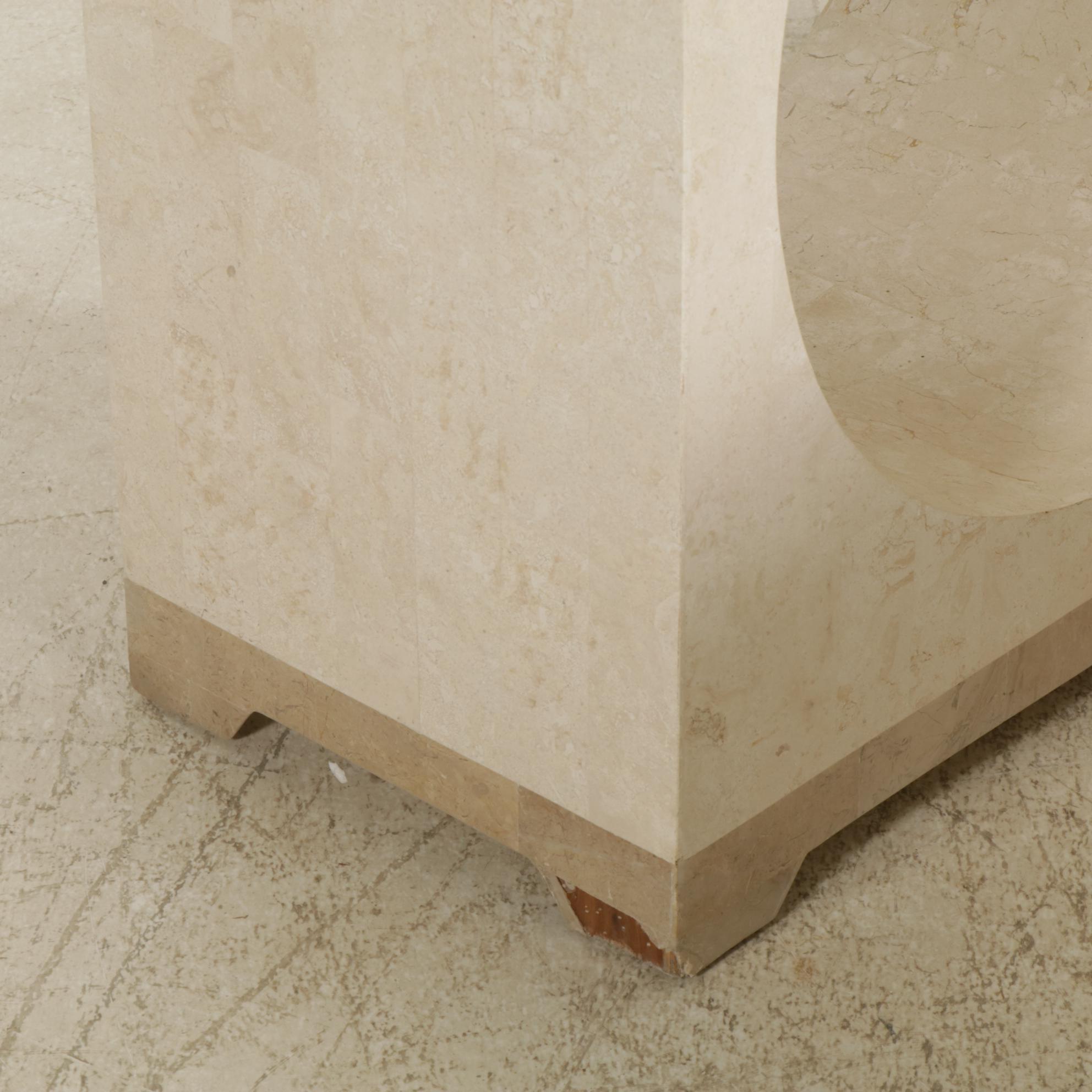 Marquis Collection of Beverly Hills Tessellated Stone Display Shelves, Four