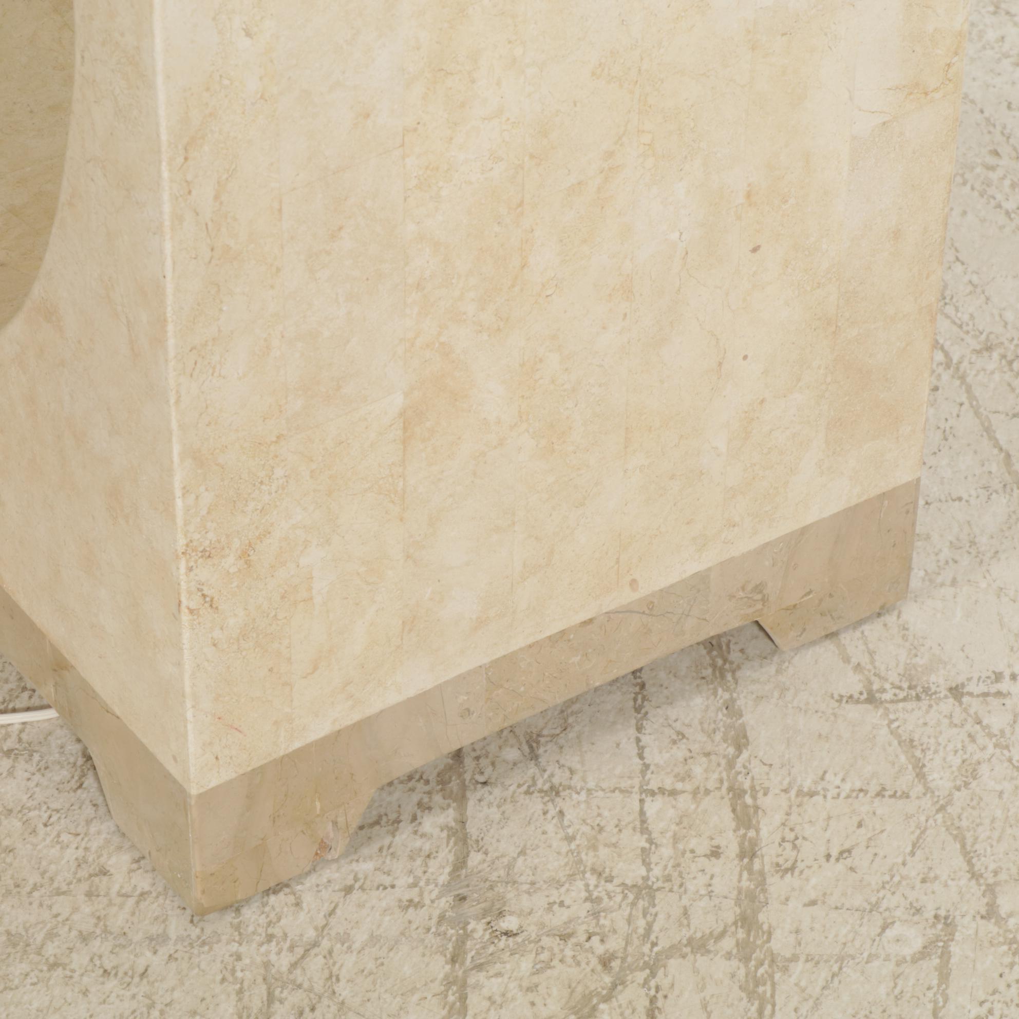 Marquis Collection of Beverly Hills Tessellated Stone Display Shelves, Four