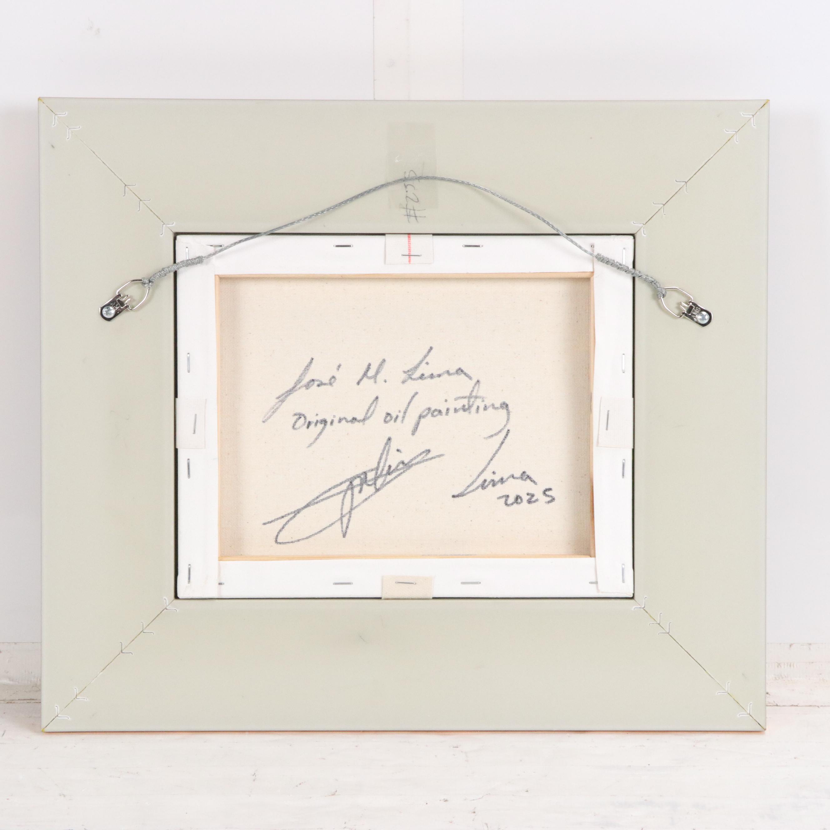 José M. Lima Floral Still Life Oil Painting, 2025