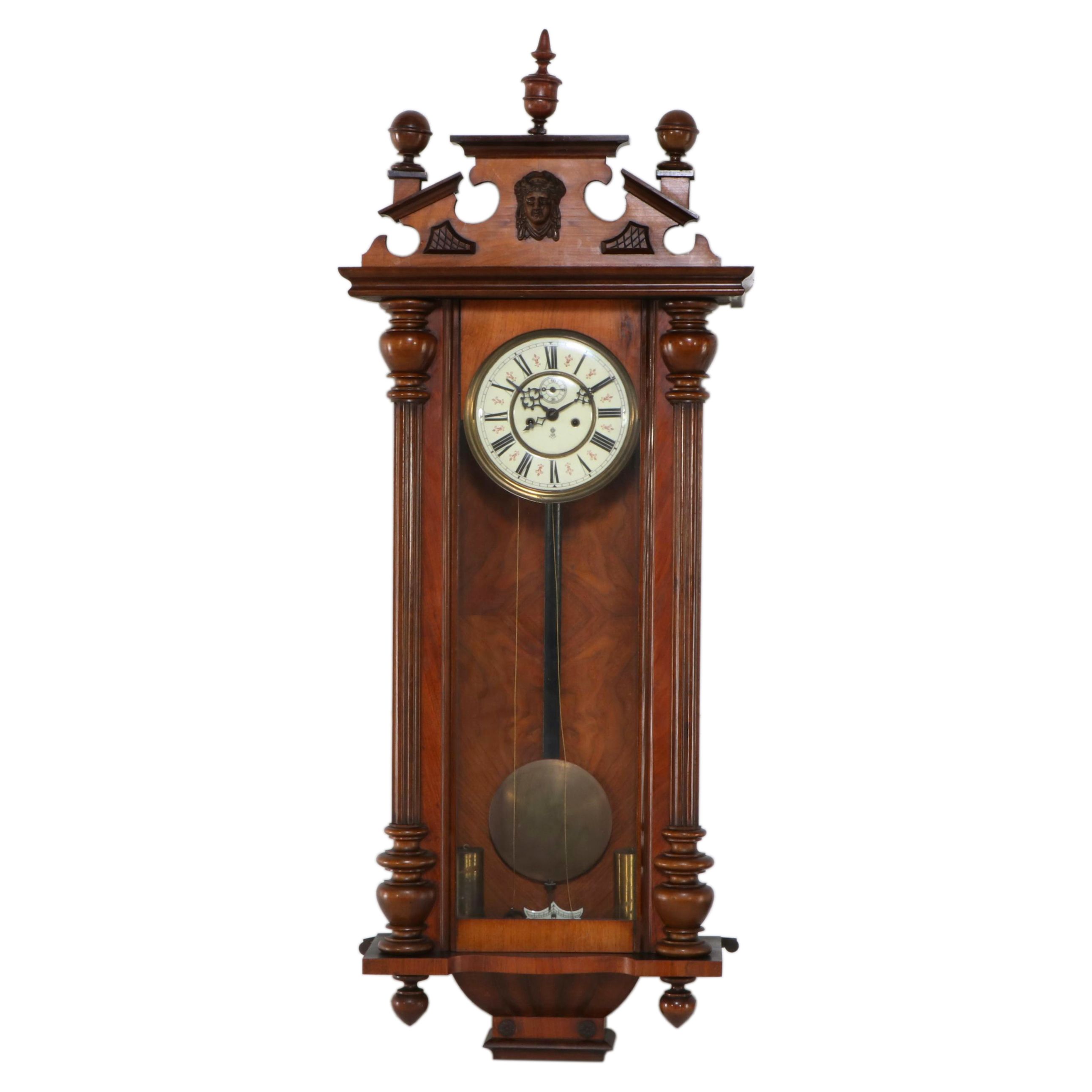 Gustav Becker Vienna Regulator Wall Clock, 19th Century