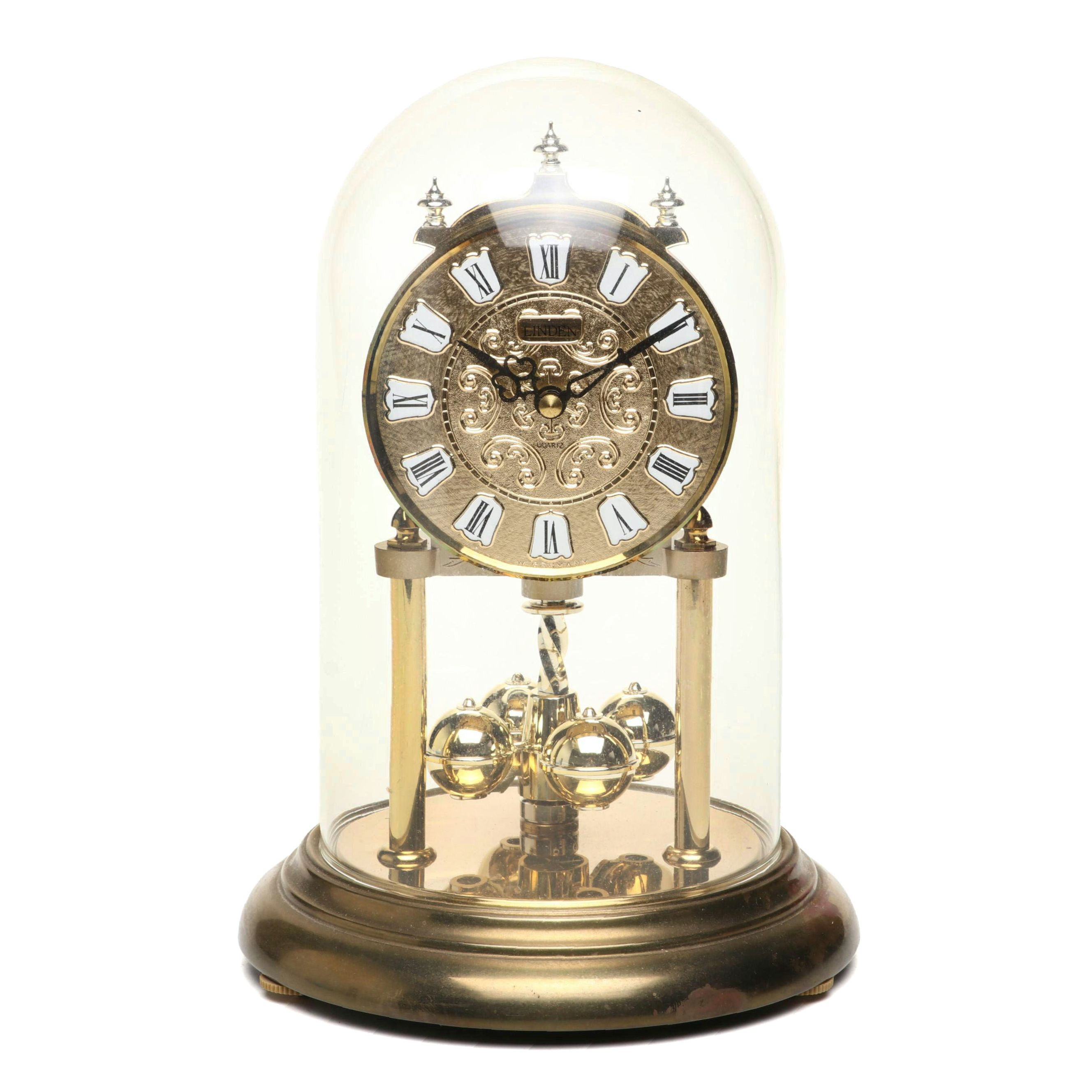 Linden Resin Anniversary Clock, Mid to Late 20th C.