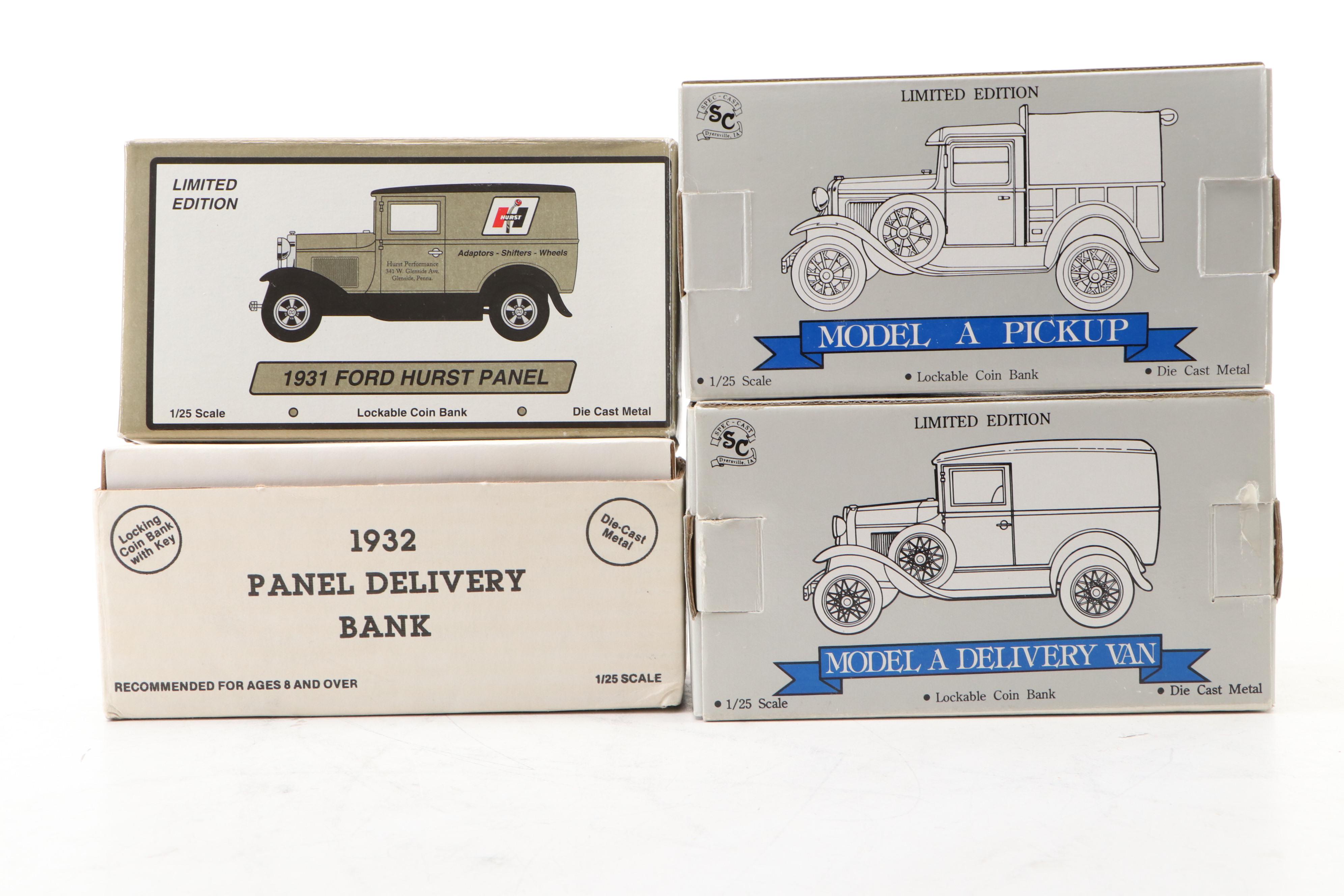 Ertl, Liberty Classics, and Other Ford Model A Diecast Coin Banks