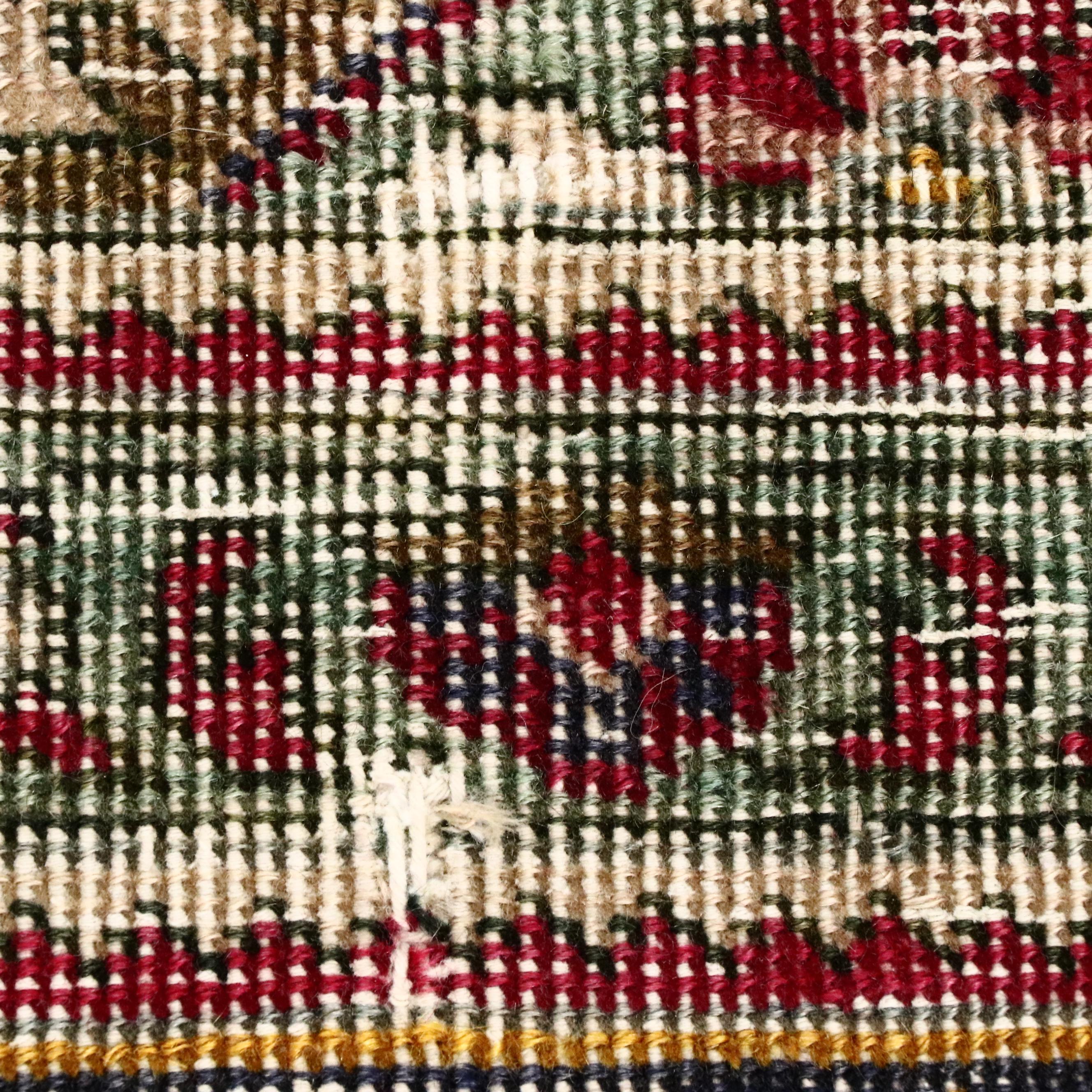 7'10 x 11'1 Hand-Knotted Persian Heriz Area Rug