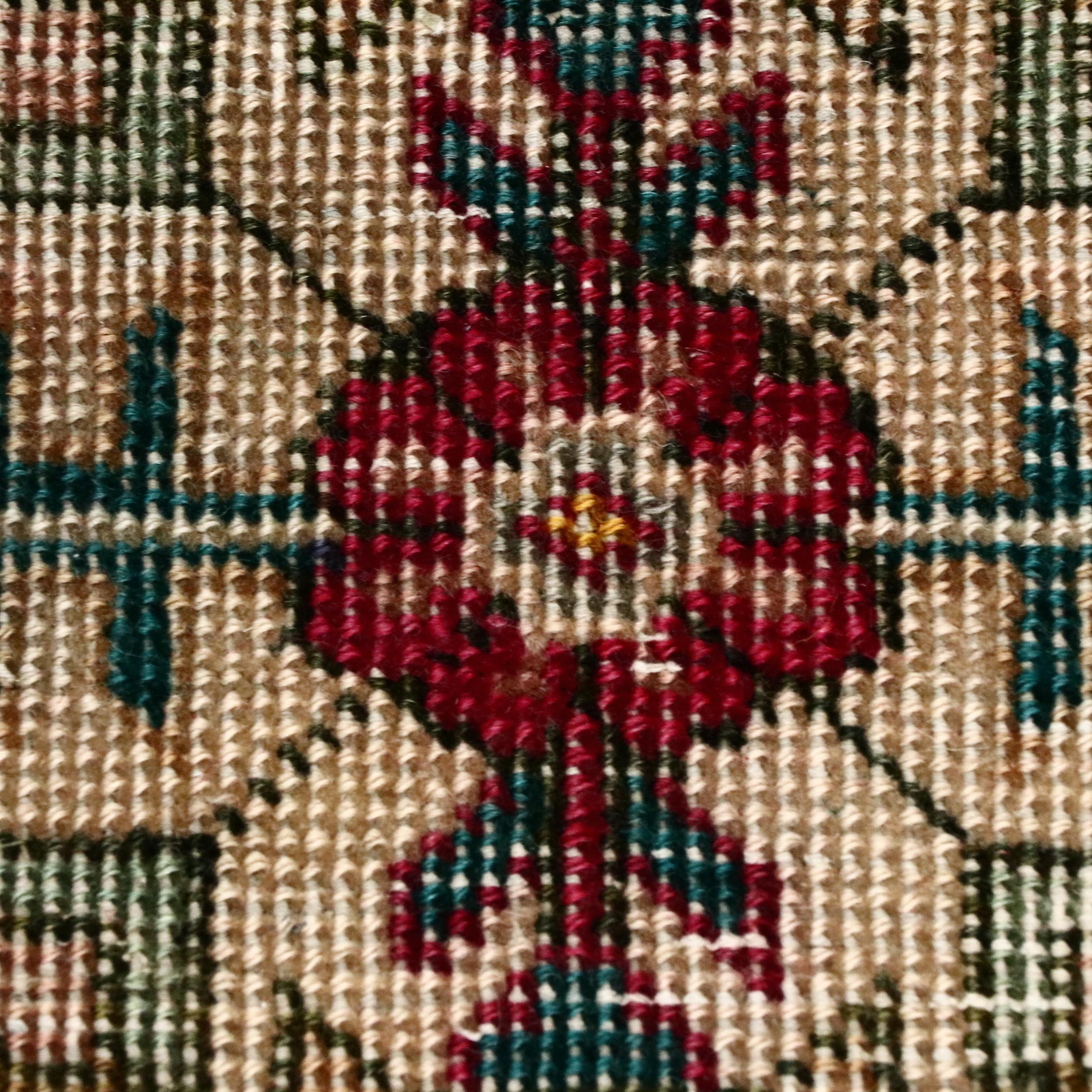 7'10 x 11'1 Hand-Knotted Persian Heriz Area Rug