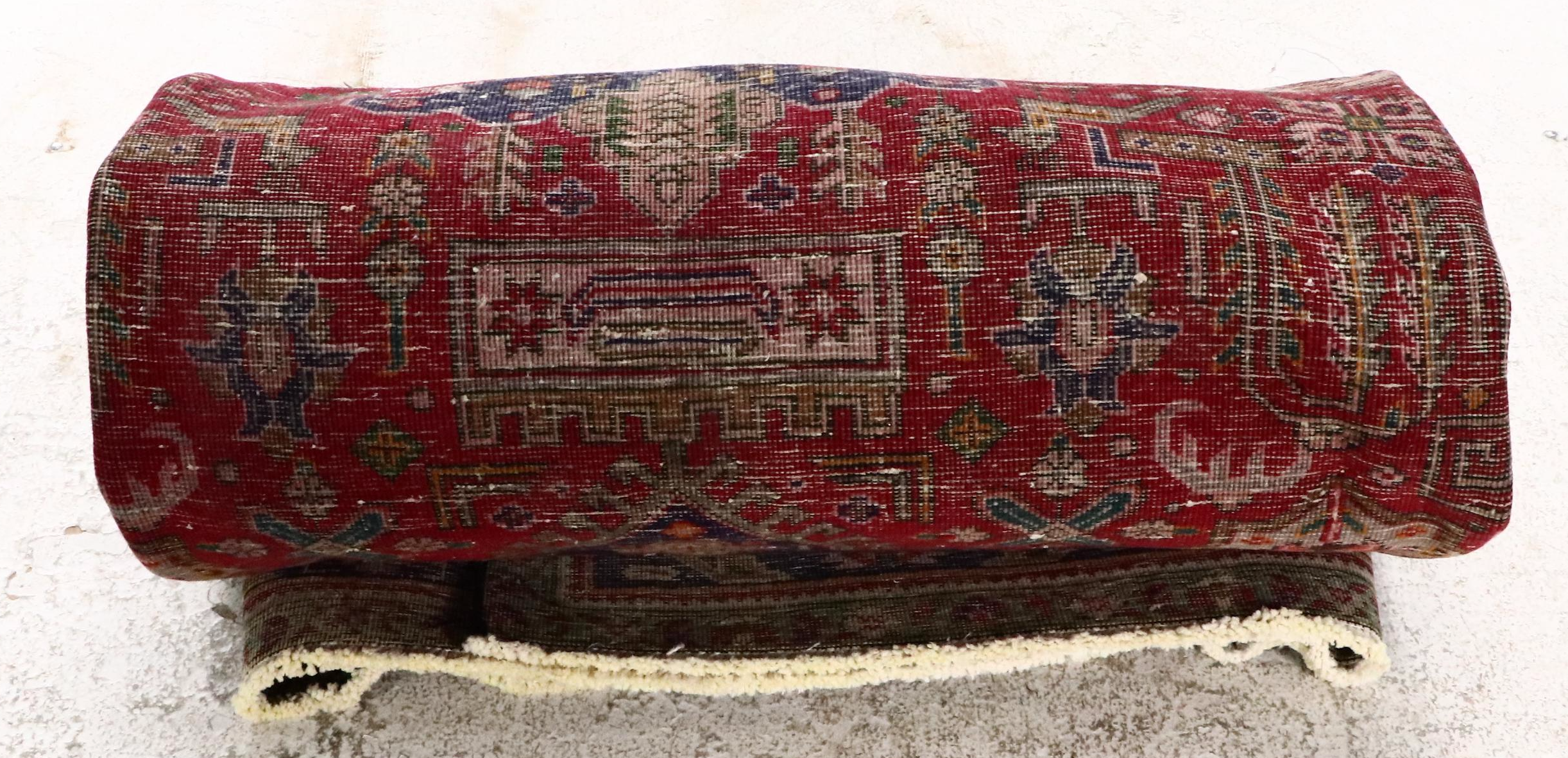 7'10 x 11'1 Hand-Knotted Persian Heriz Area Rug