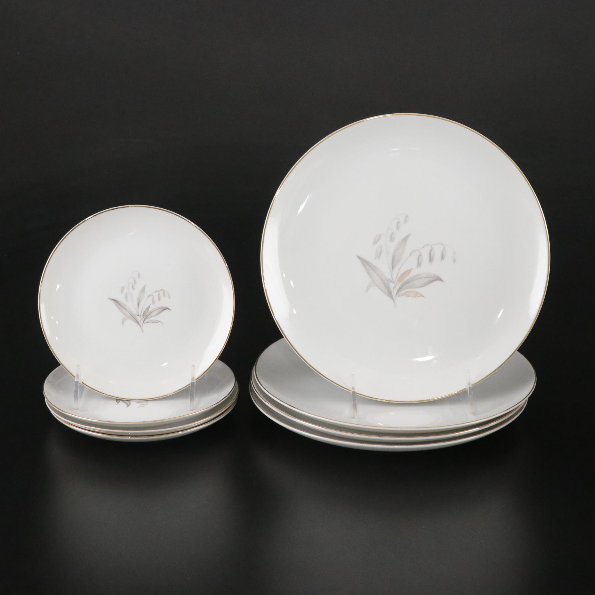 Kaysons "Golden Rhapsody" Gilded Dinnerware, Place Setting for Four, 1961