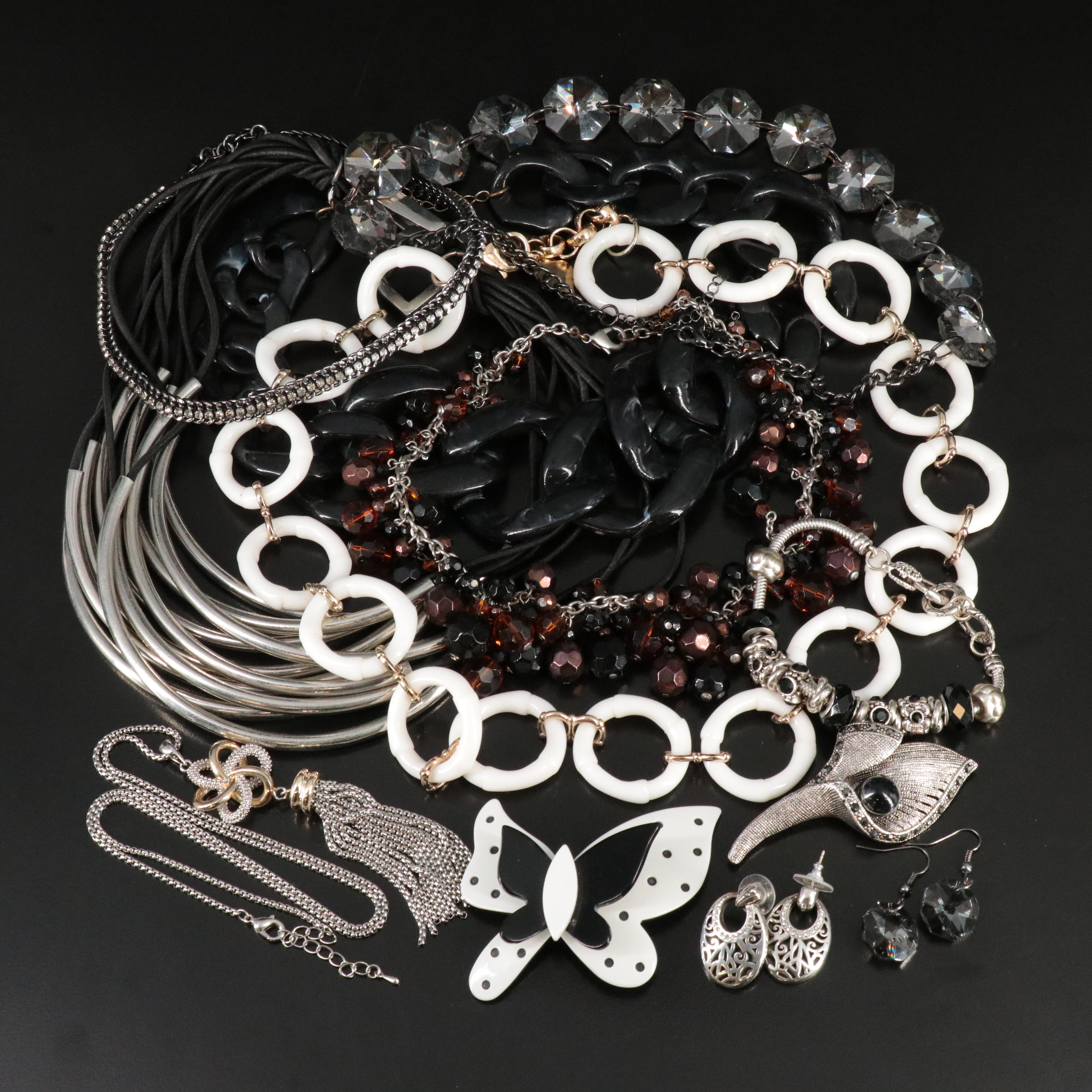 Rhinestone, Glass and Resin Jewelry Collection Featuring FORNASH
