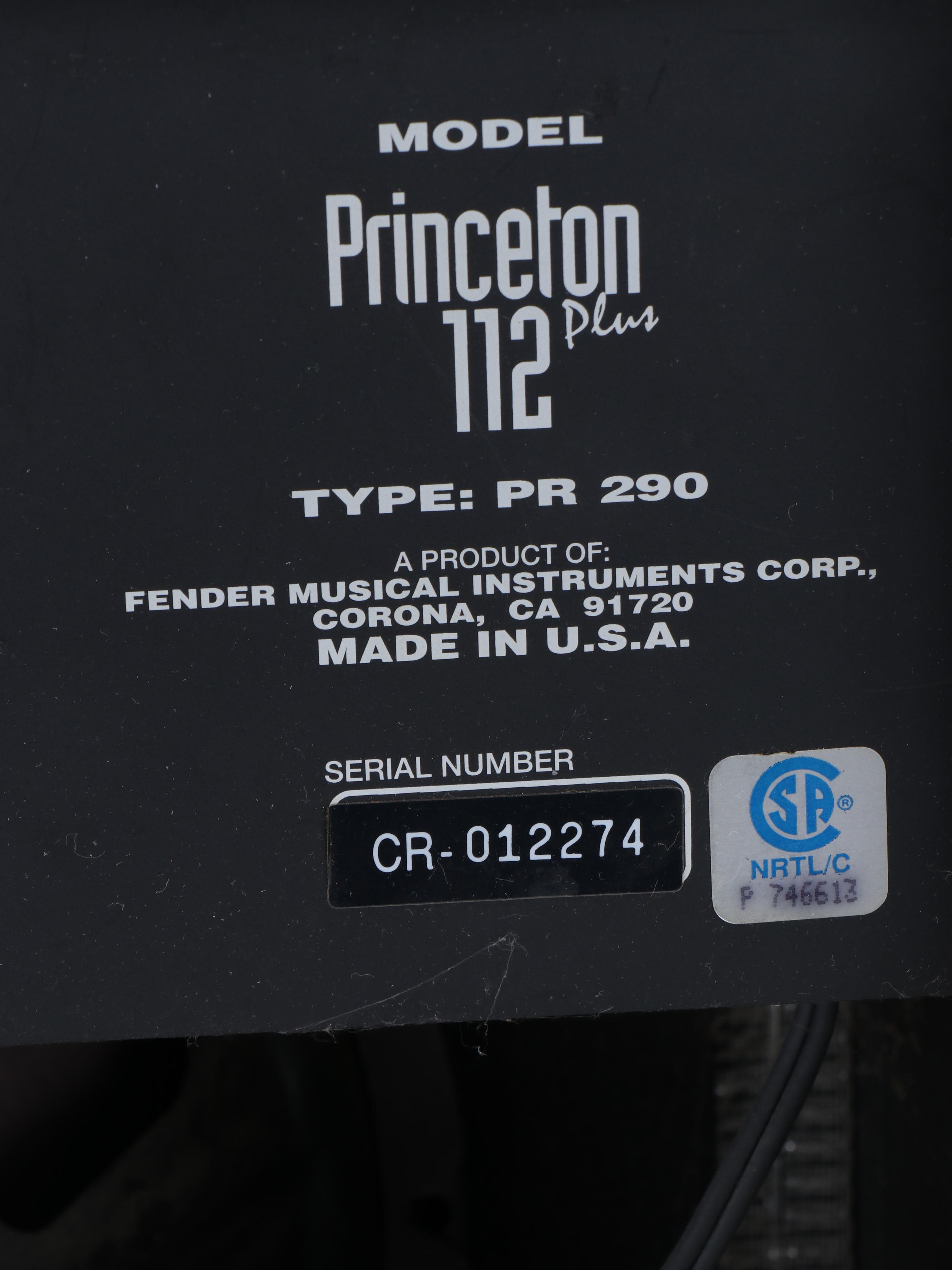 Fender Princeton 112 Plus Guitar Amp