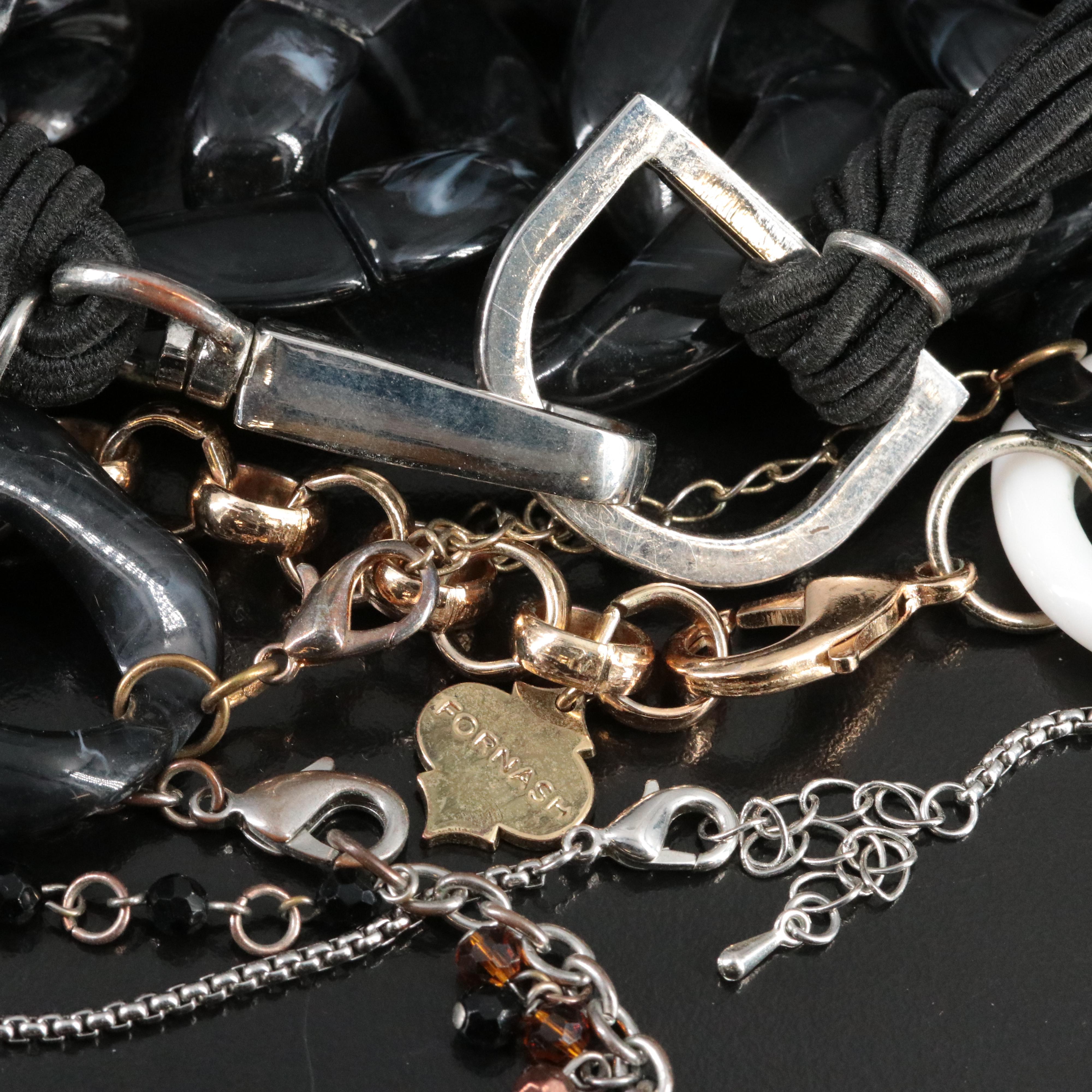 Rhinestone, Glass and Resin Jewelry Collection Featuring FORNASH