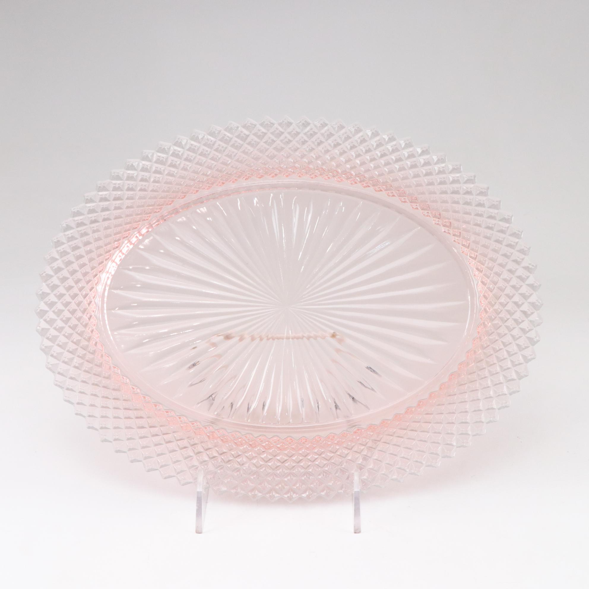 Anchor Hocking Miss America Pink Depression Glass Place Setting for 4, mid 1930s