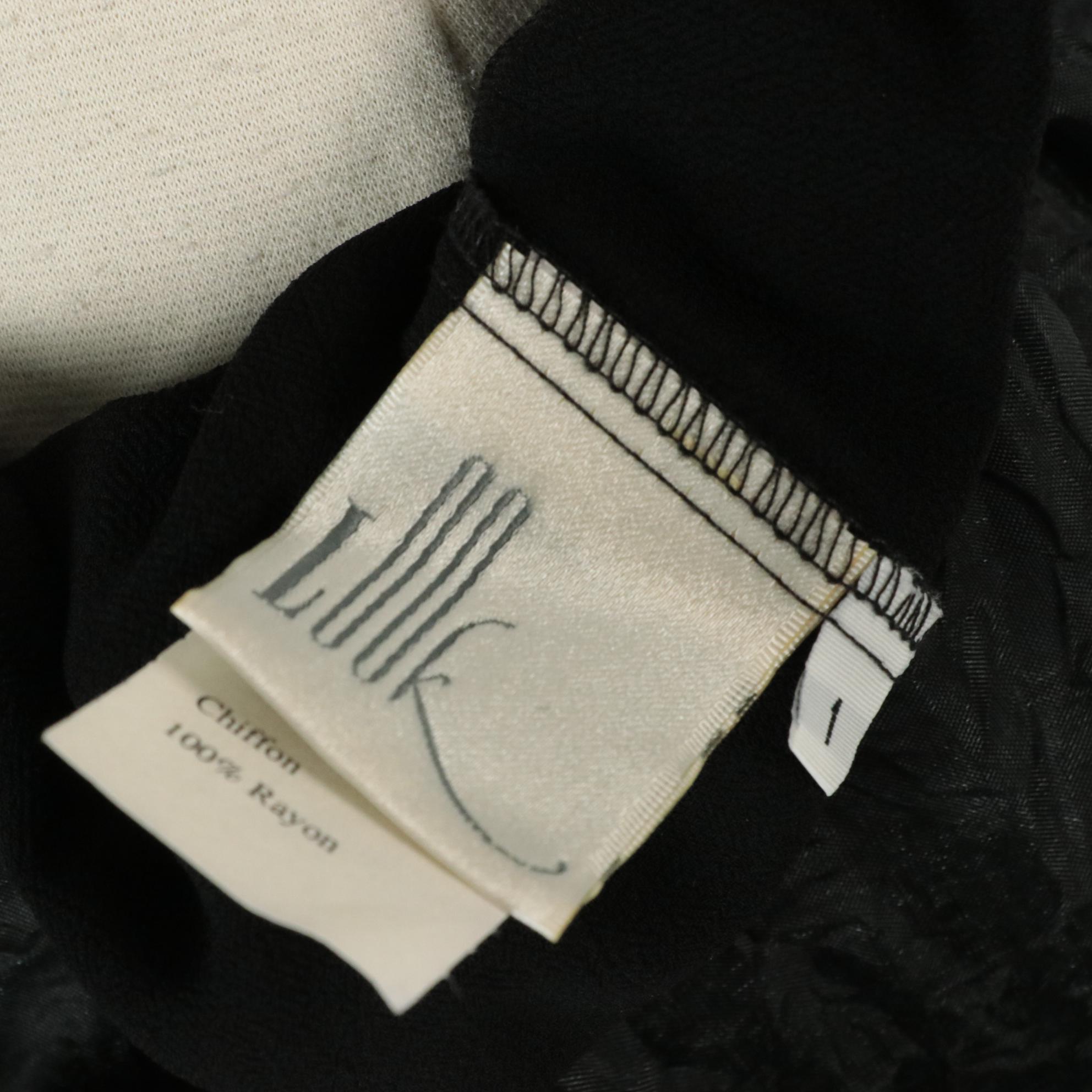 Look Organza and Chiffon Two-Piece Skirt Set with Floral Rosette Detail