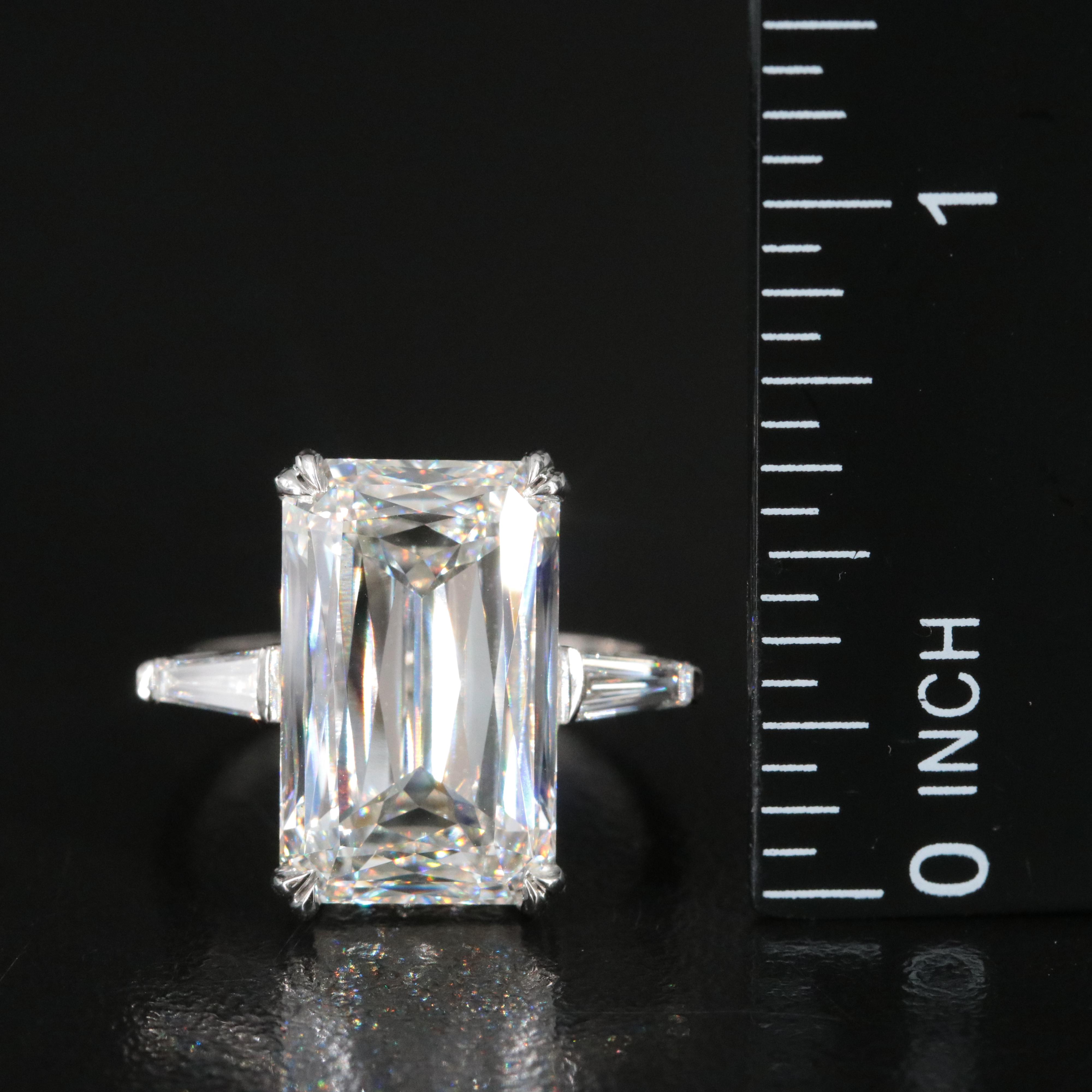 Platinum 10.38 CTW Lab Grown Diamond Ring with IGI Report