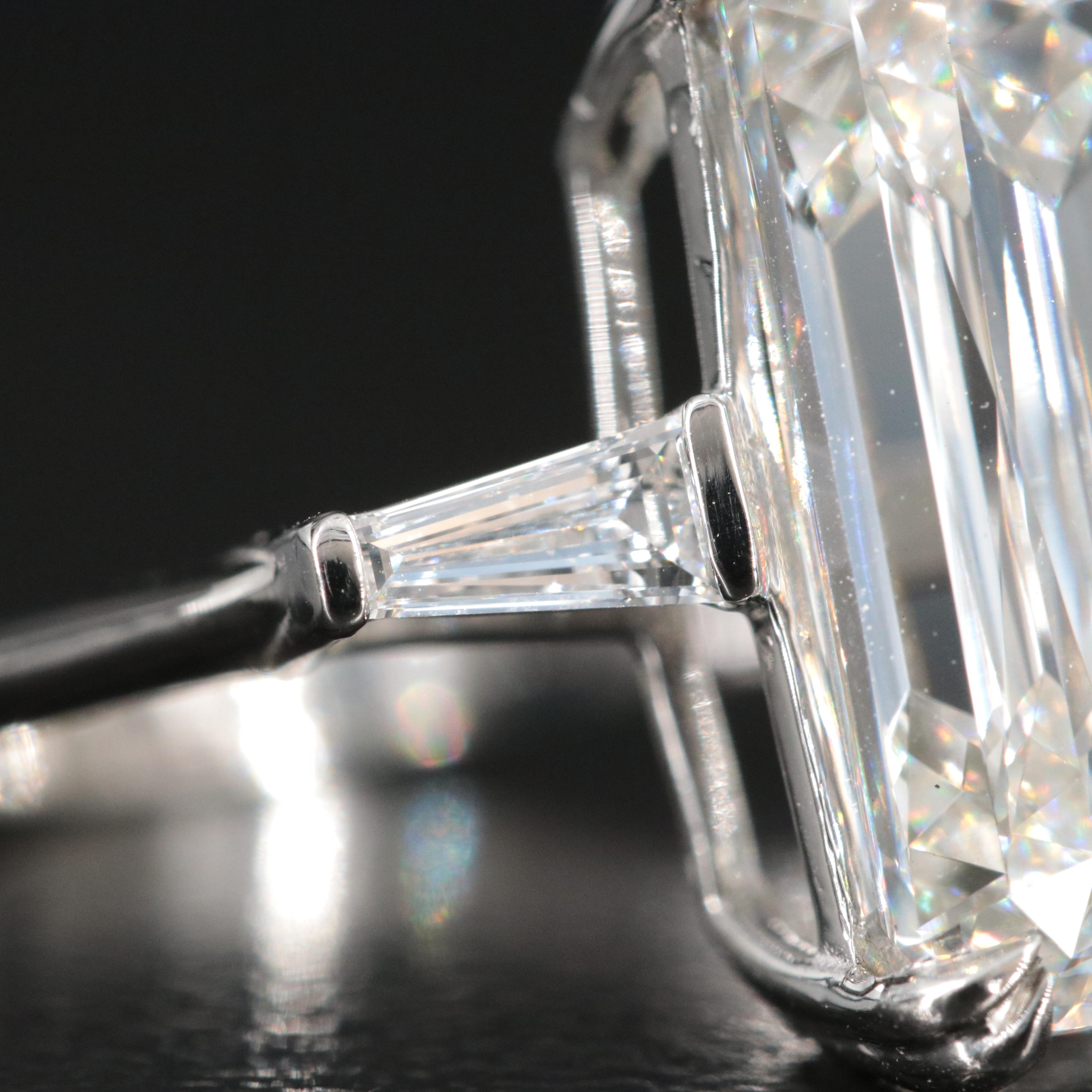 Platinum 10.38 CTW Lab Grown Diamond Ring with IGI Report