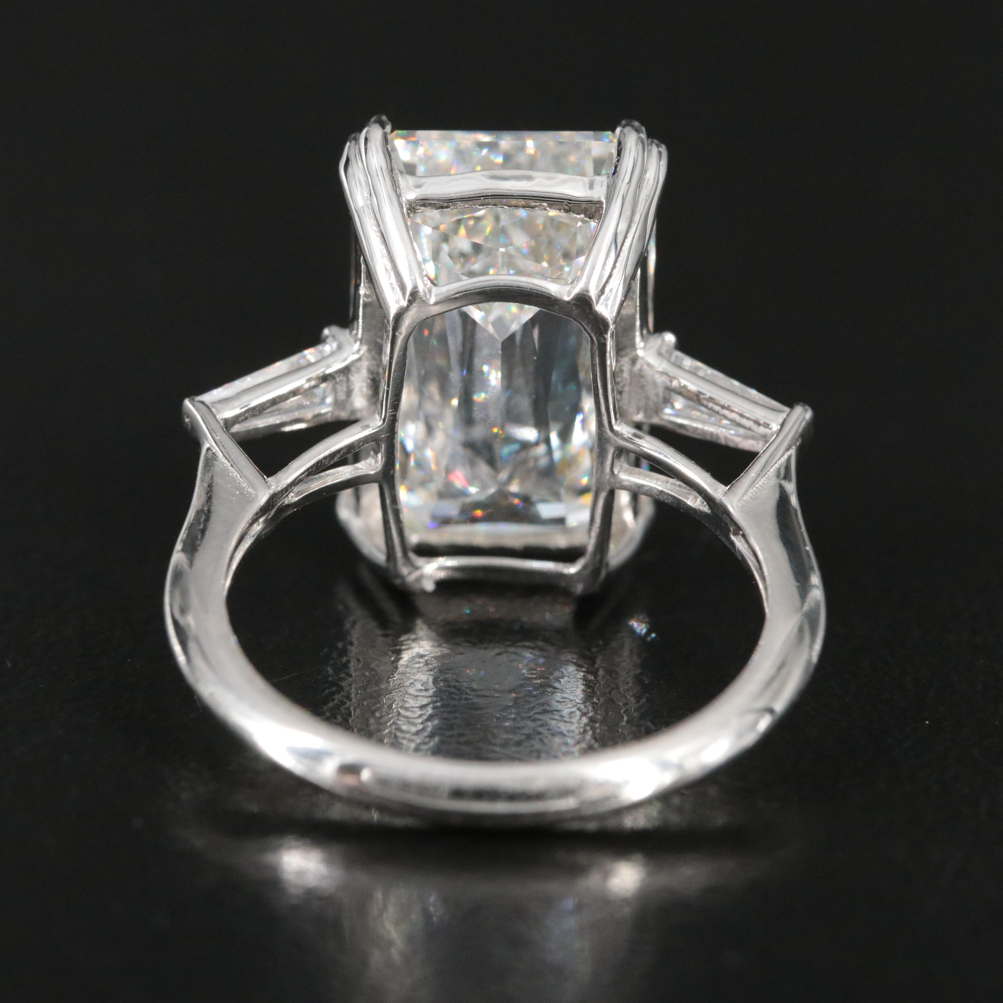 Platinum 10.38 CTW Lab Grown Diamond Ring with IGI Report