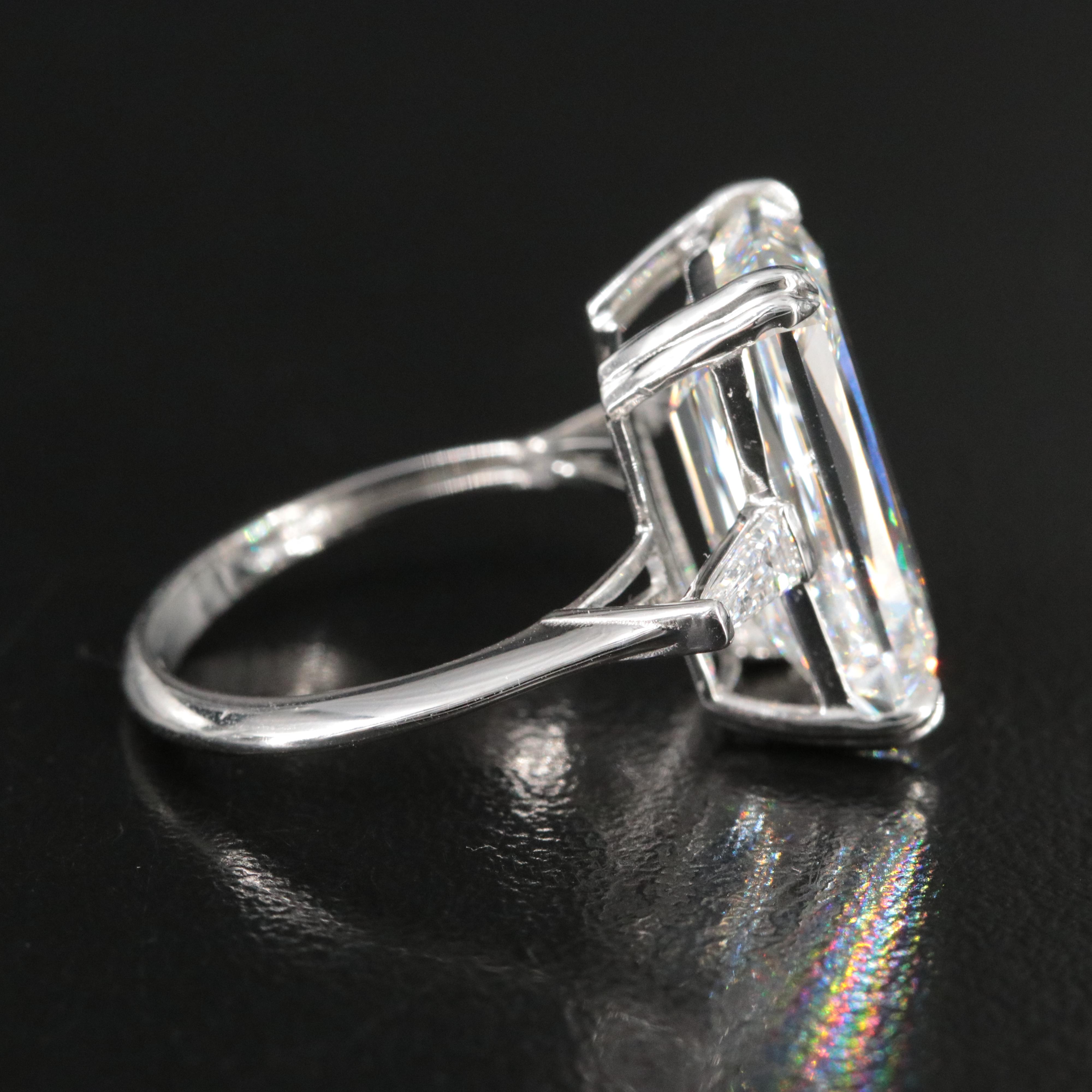 Platinum 10.38 CTW Lab Grown Diamond Ring with IGI Report