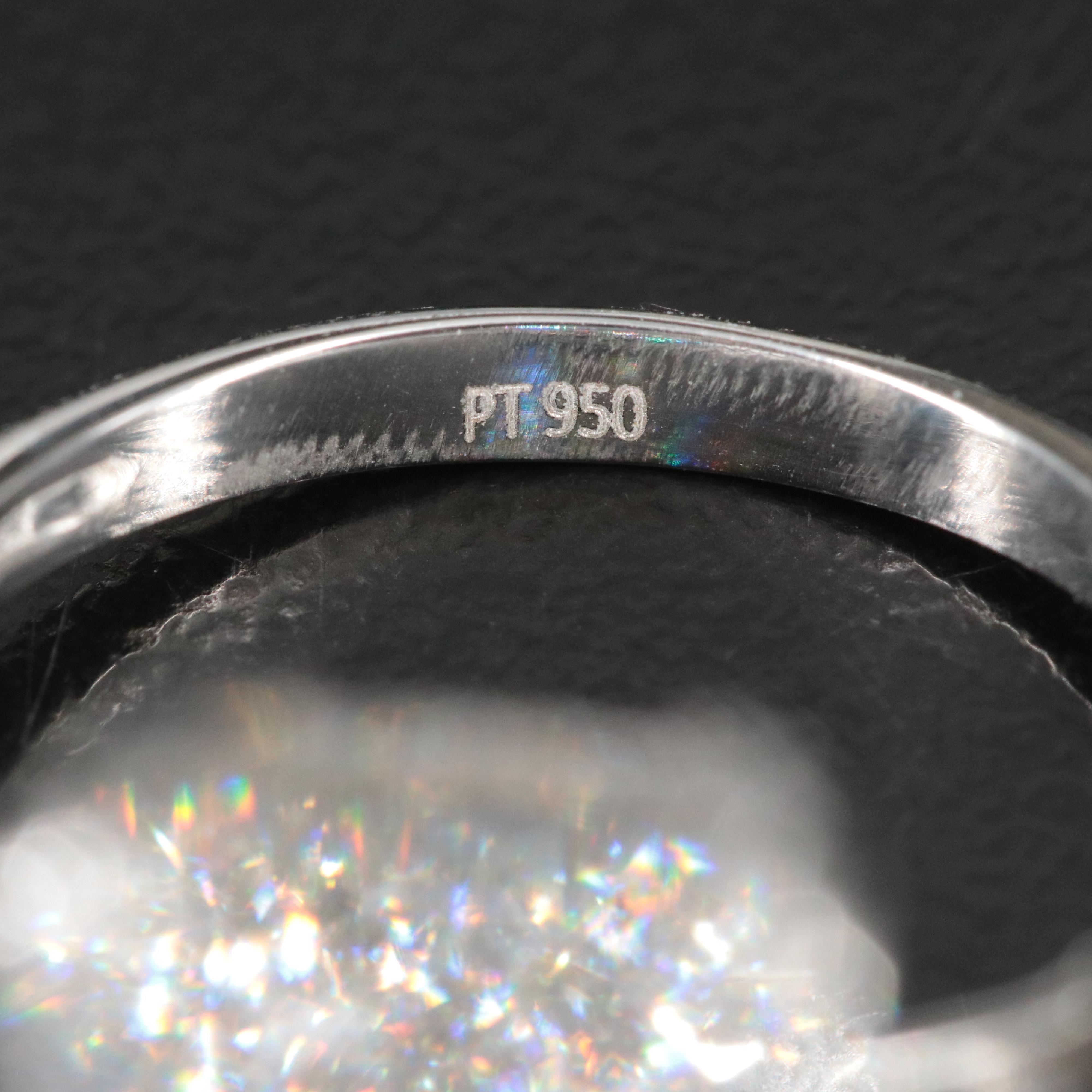 Platinum 10.38 CTW Lab Grown Diamond Ring with IGI Report