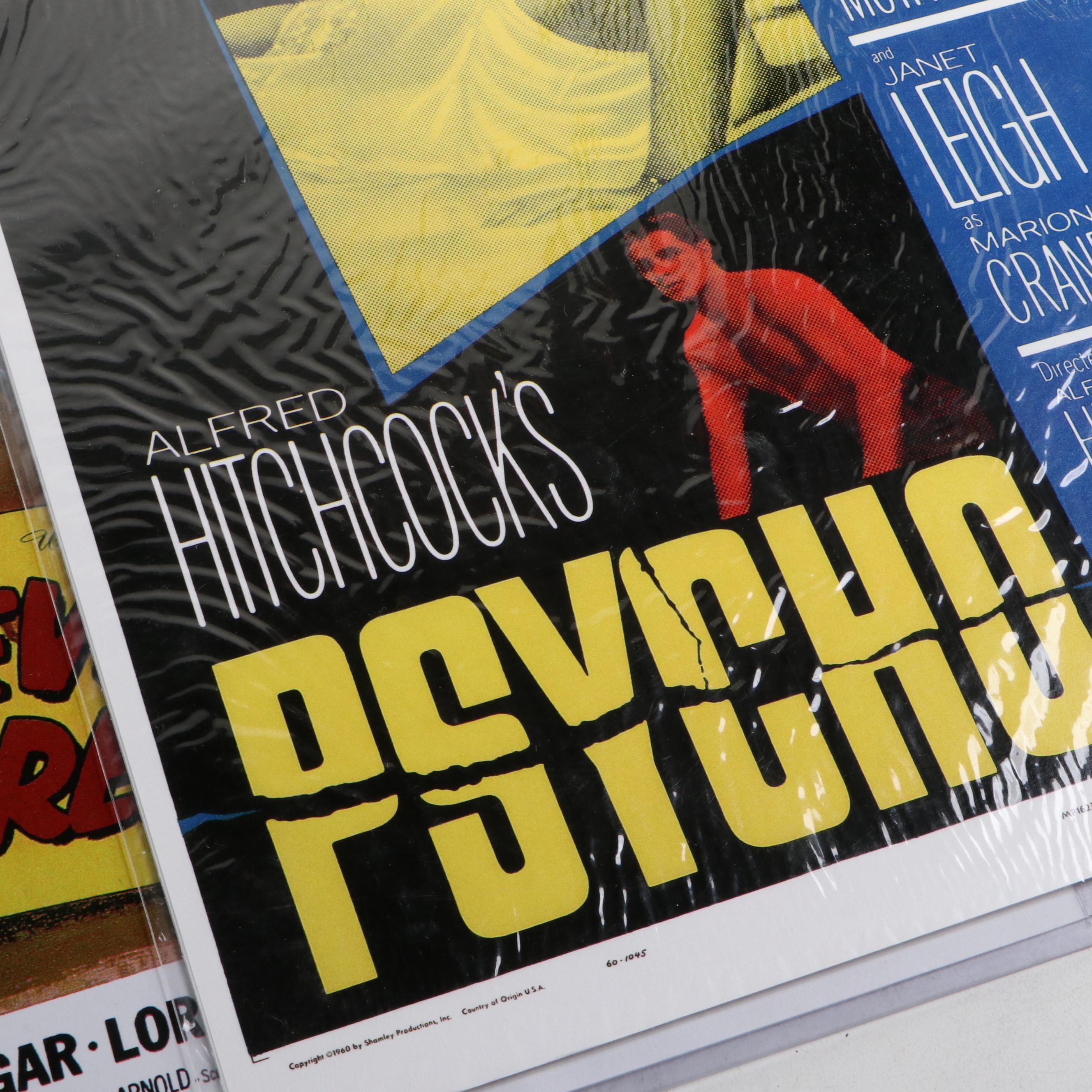 "Psycho", "Star Wars" and Other Movie and Theatrical Posters