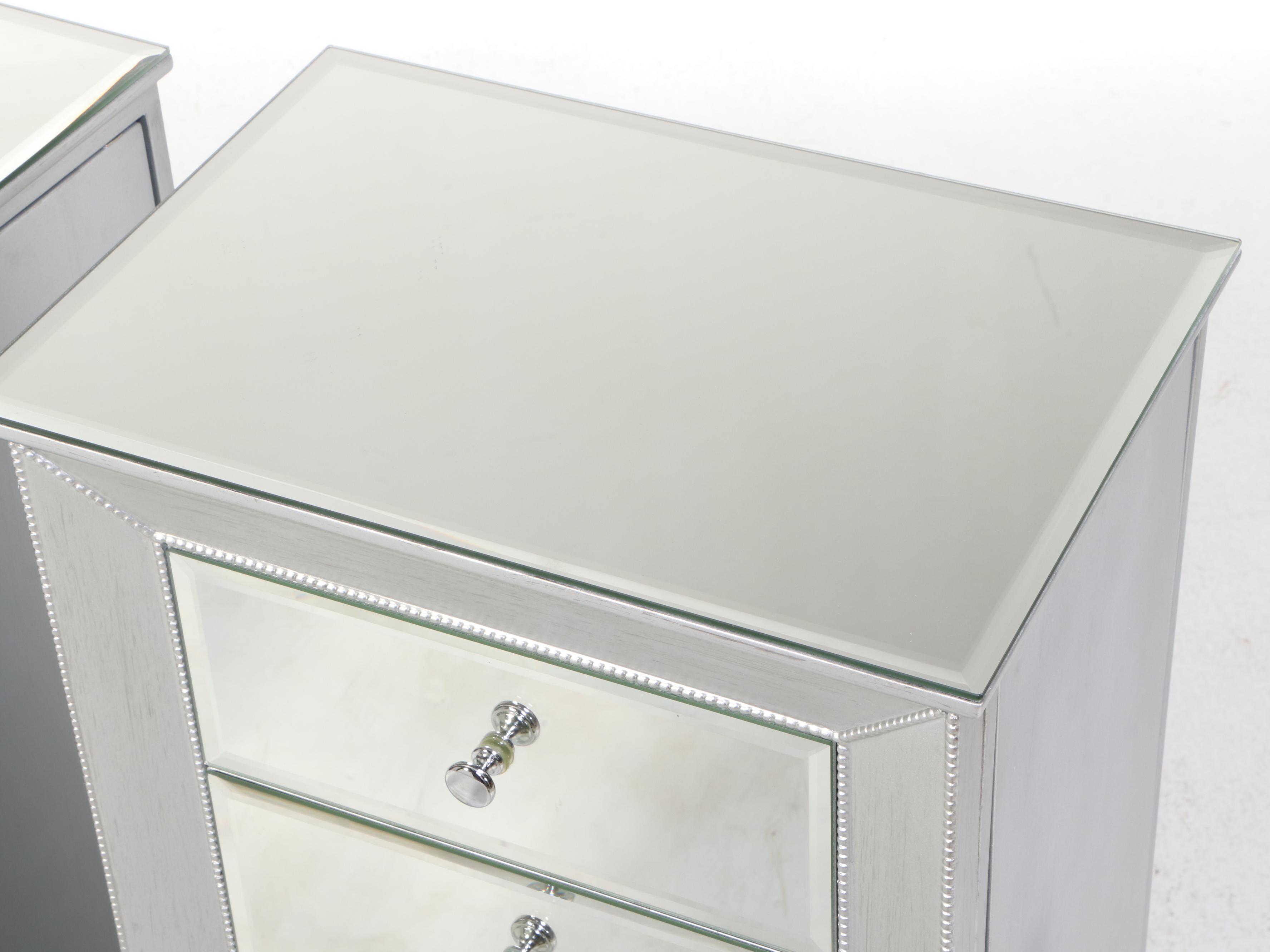 Hives and Honey Art Deco Style Mirrored Front Jewelry Chests