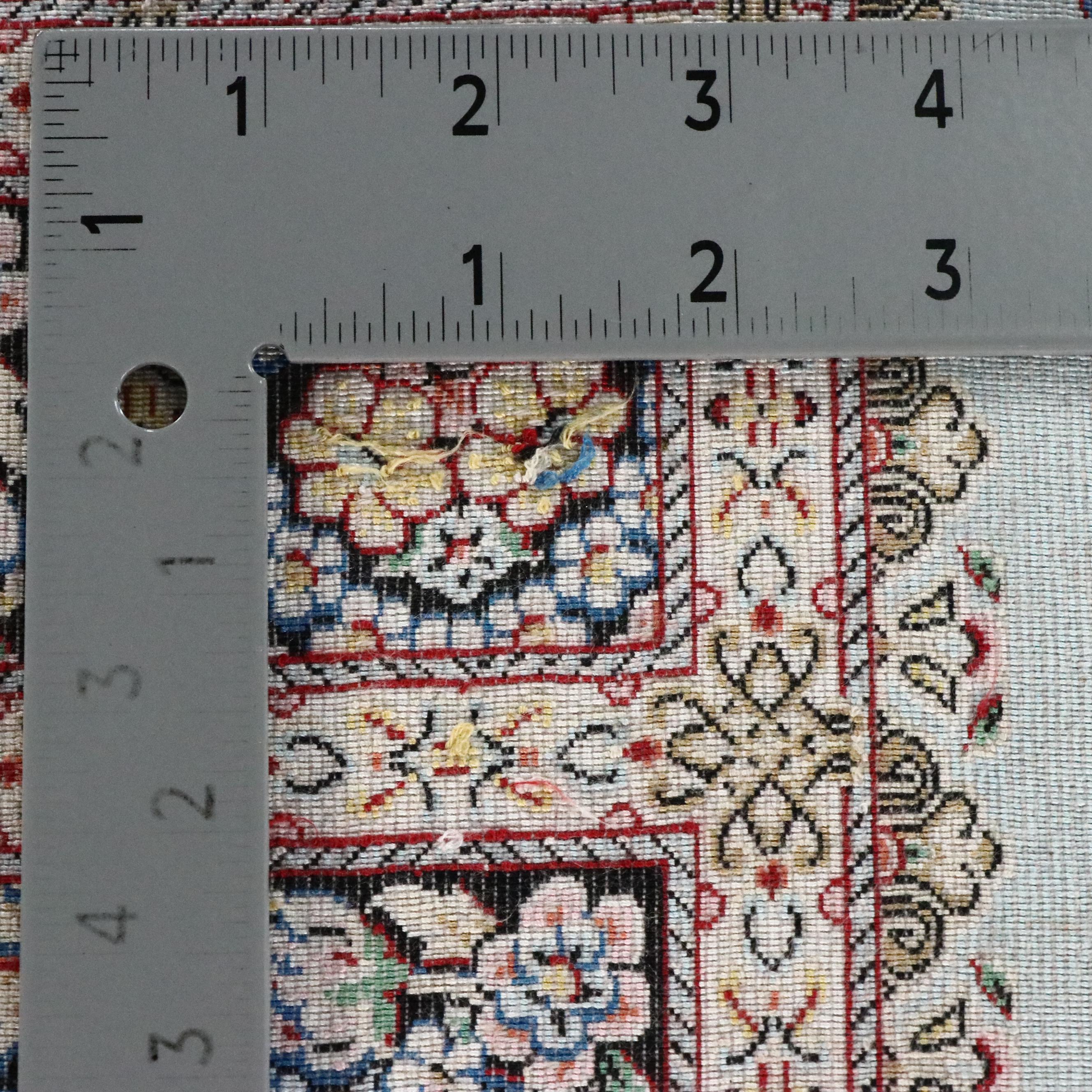 2' x 3'2 Hand-Knotted Turkish Kayseri Bamboo Silk Accent Rug