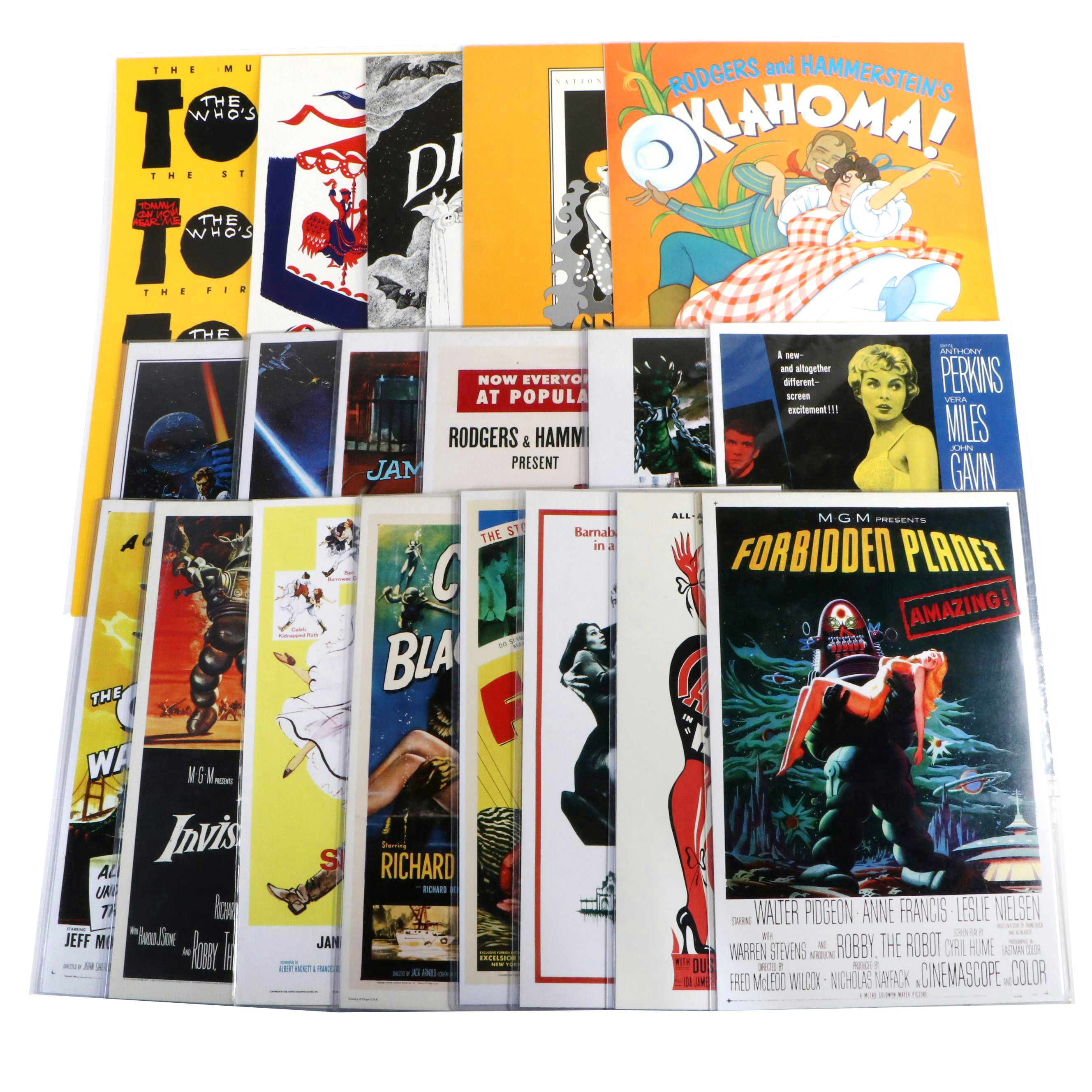 "Psycho", "Star Wars" and Other Movie and Theatrical Posters